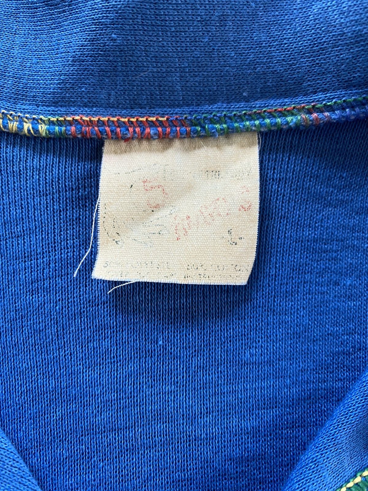 Fruit Of The Loom Vintage 70’s Fruit of the Loom 5 Fingers Rainbow Seam Polo Size US M / EU 48-50 / 2 - 4 Thumbnail