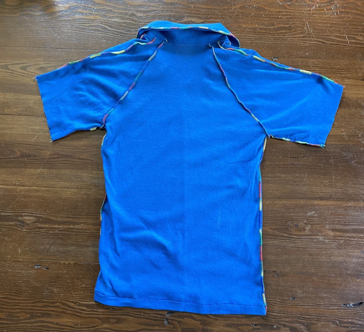 Fruit Of The Loom Vintage 70’s Fruit of the Loom 5 Fingers Rainbow Seam Polo Size US M / EU 48-50 / 2 - 10 Thumbnail