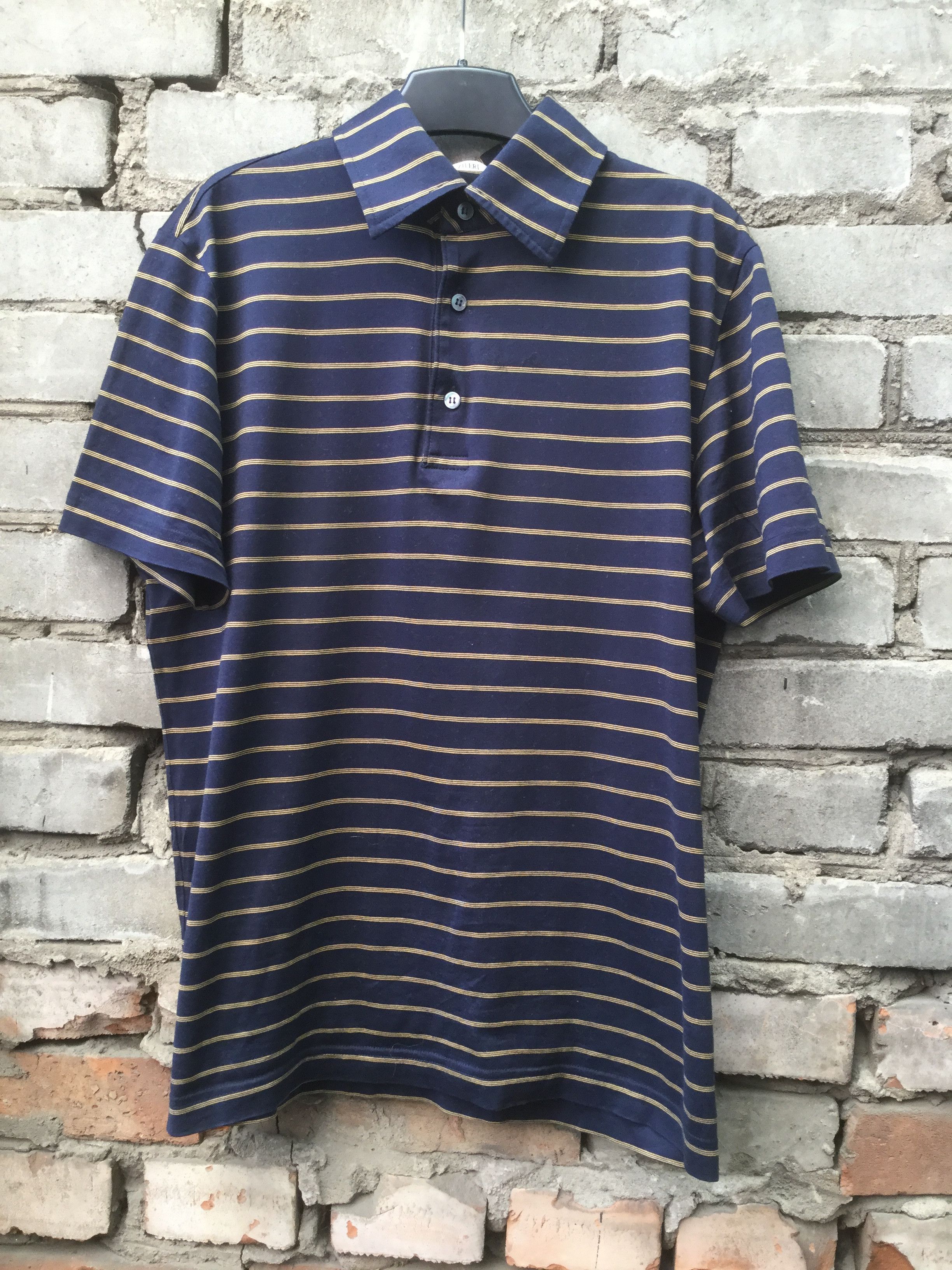 Pal Zileri Blue polo shirt.Like Saint Laurent or Prada Size US S / EU 44-46 / 1 - 1 Thumbnail