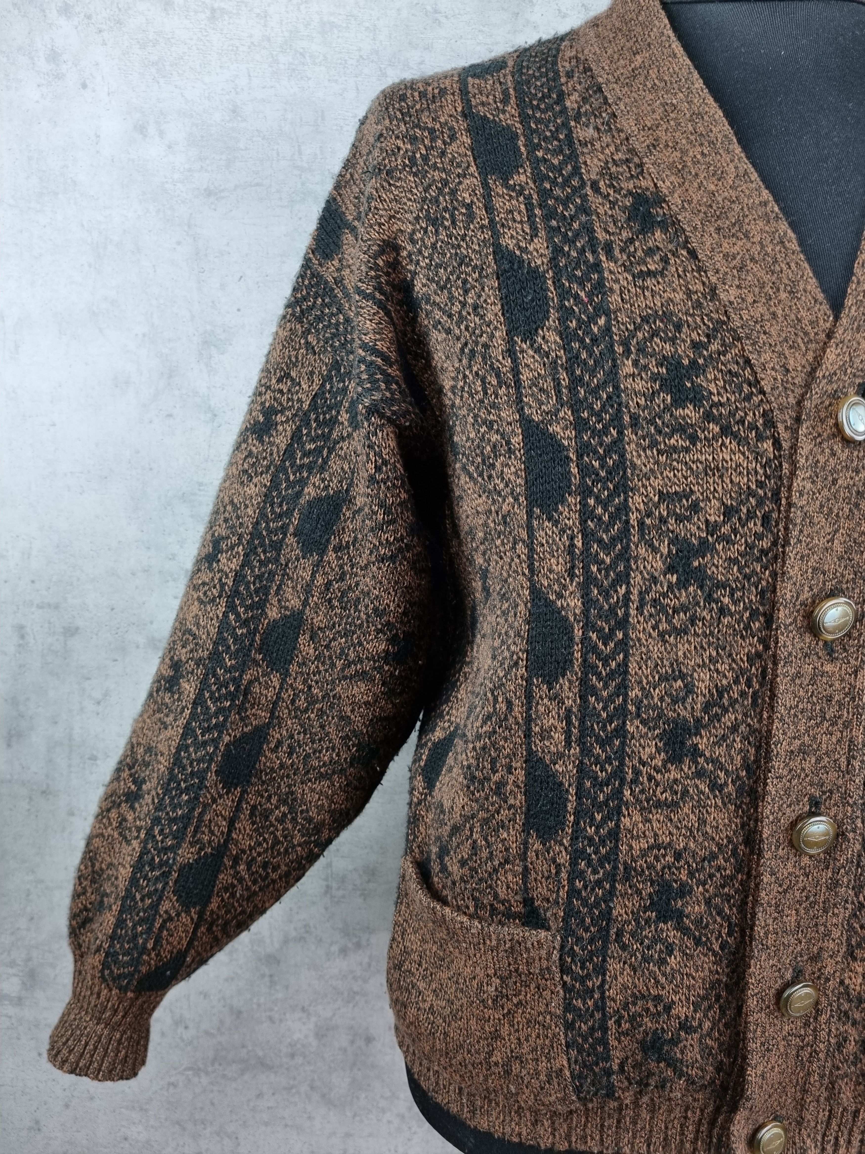 Tundra 70s Knitwear Wool Vintage Beautiful Cardigan TUNDRA style Size US M / EU 48-50 / 2 - 6 Thumbnail