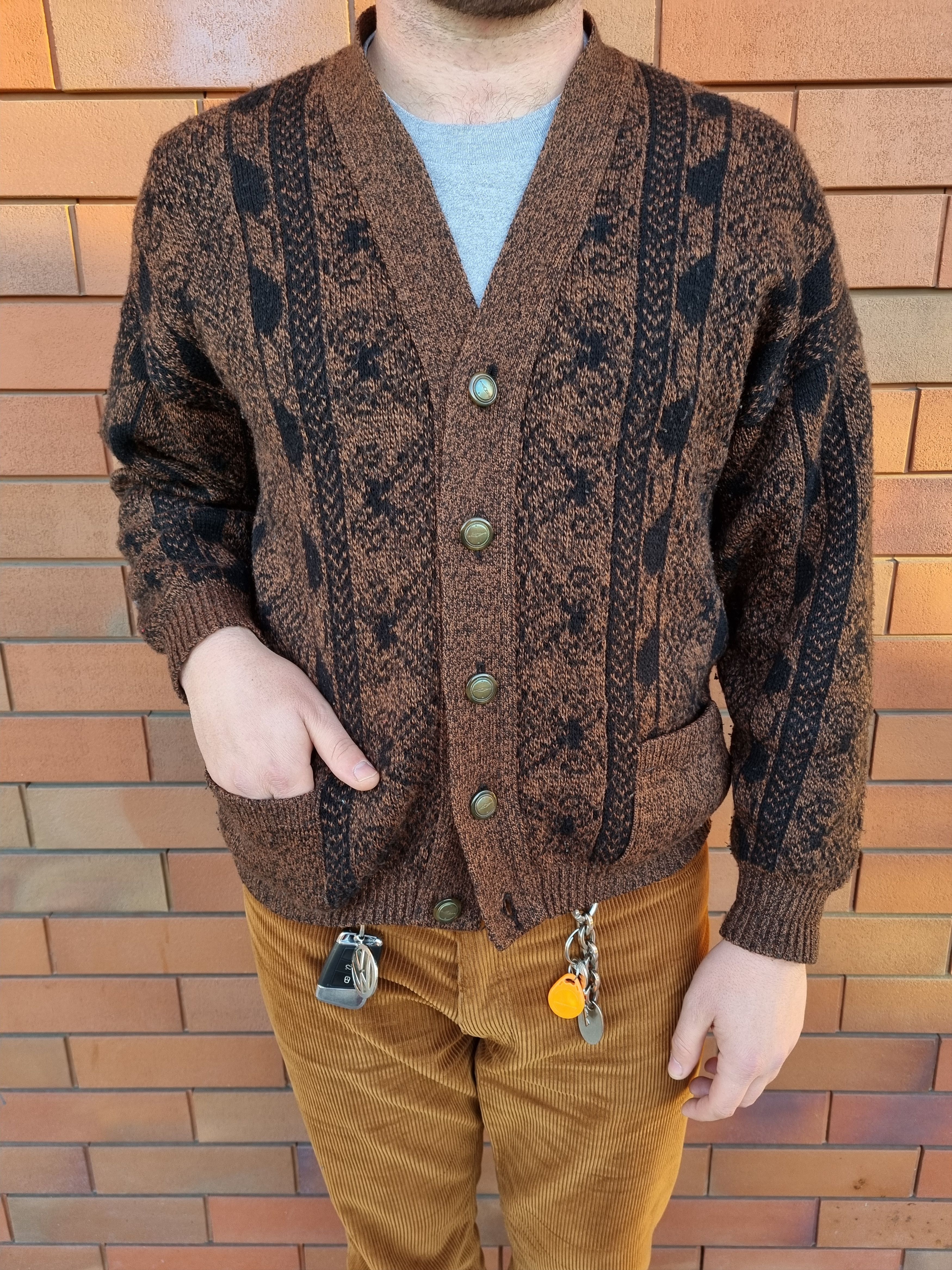70s Knitwear Wool Vintage Beautiful Cardigan TUNDRA style