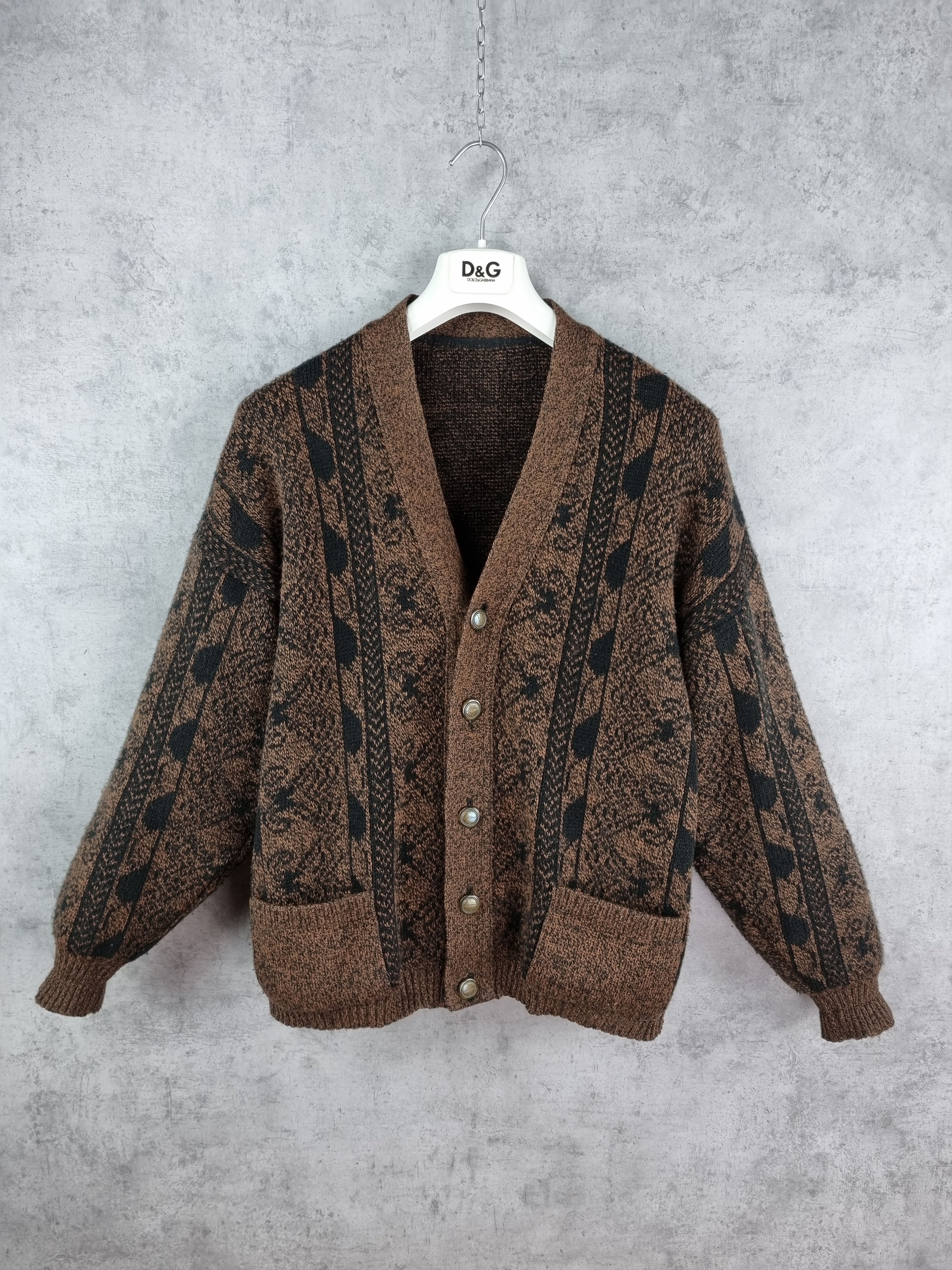 Tundra 70s Knitwear Wool Vintage Beautiful Cardigan TUNDRA style Size US M / EU 48-50 / 2 - 2 Thumbnail