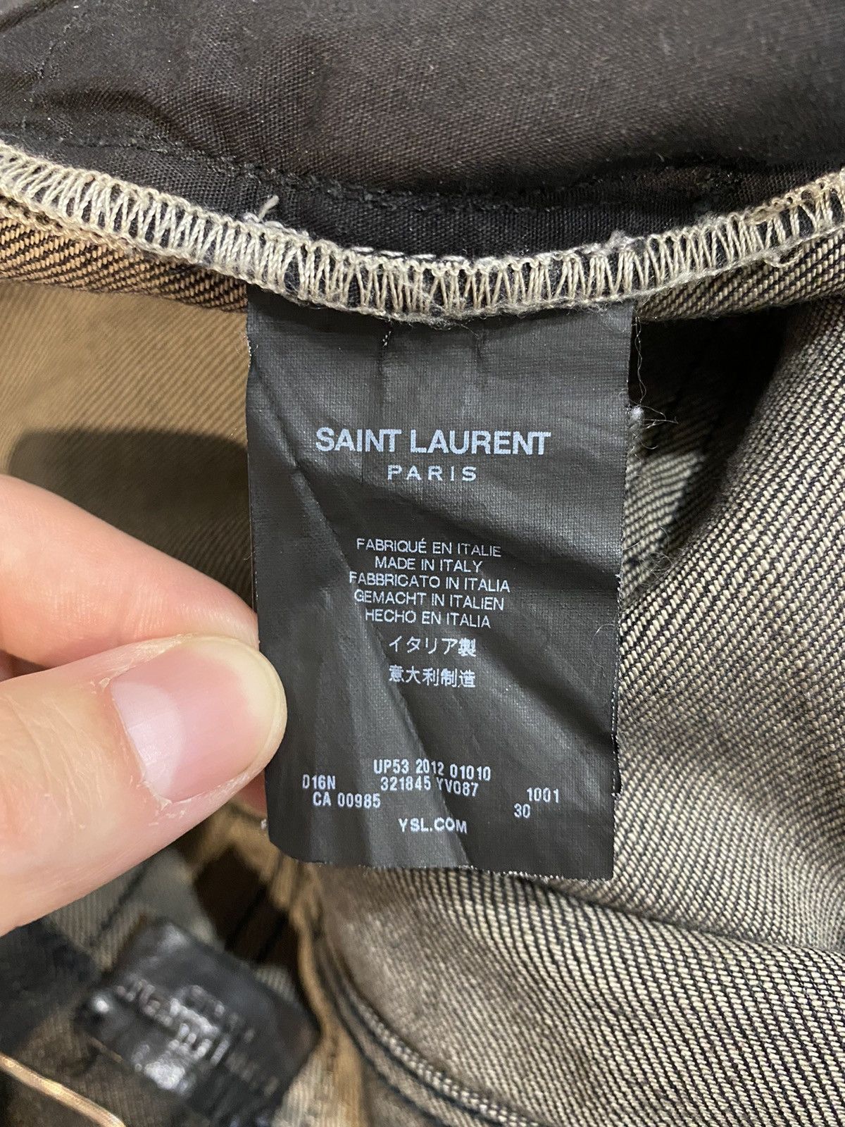 Saint Laurent Paris SAINT LAURENT SS13 D02 GREY DENIM Size US 30 / EU 46 - 6 Thumbnail