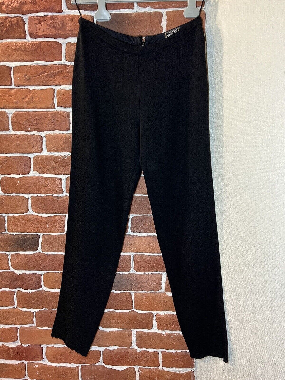 Versace GIANNI VERSACE Pants Vintage Black Size 40 Size 27" / US 4 / IT 40 - 1 Thumbnail