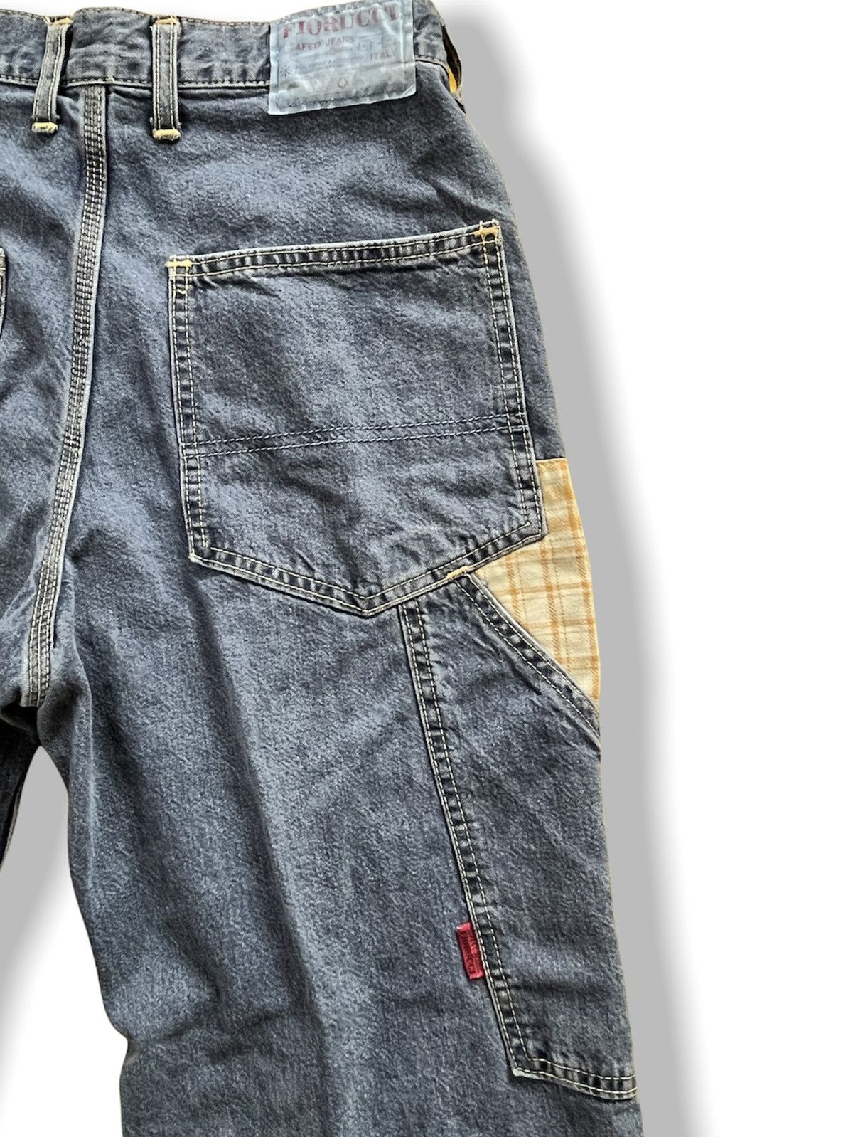 Fiorucci × Vintage BAGGY FIORUCCI ITALY DESIGNER DENIM SAFETY JEANS Size US 28 / EU 44 - 11 Thumbnail