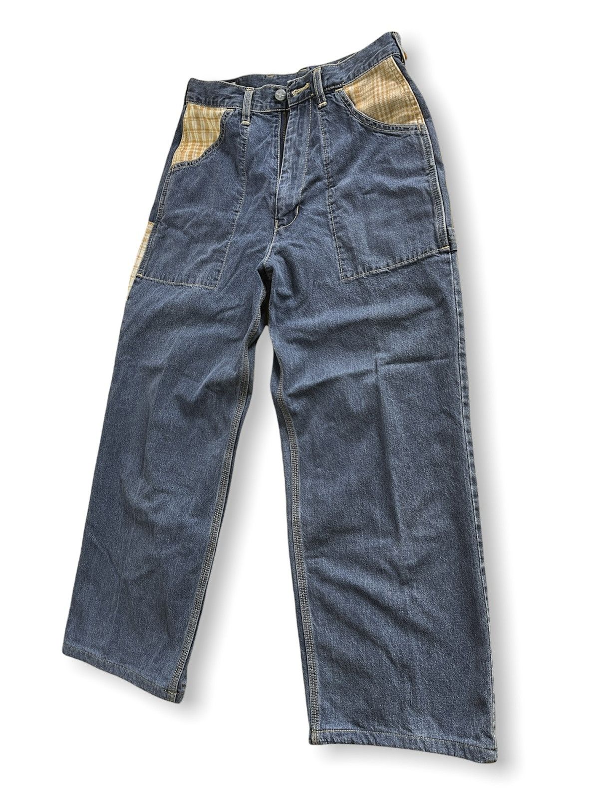 Fiorucci × Vintage BAGGY FIORUCCI ITALY DESIGNER DENIM SAFETY JEANS Size US 28 / EU 44 - 6 Thumbnail