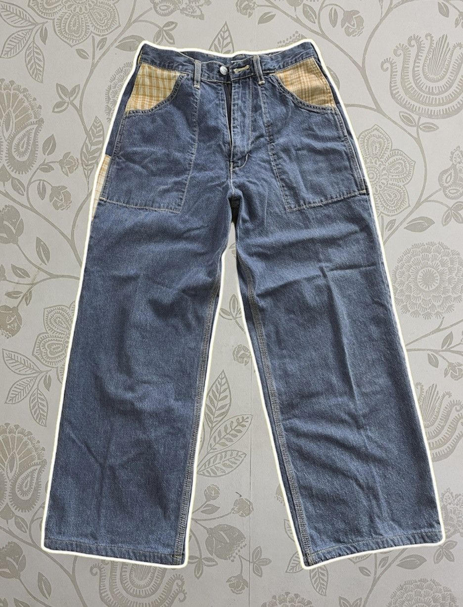 Fiorucci × Vintage BAGGY FIORUCCI ITALY DESIGNER DENIM SAFETY JEANS Size US 28 / EU 44 - 1 Thumbnail
