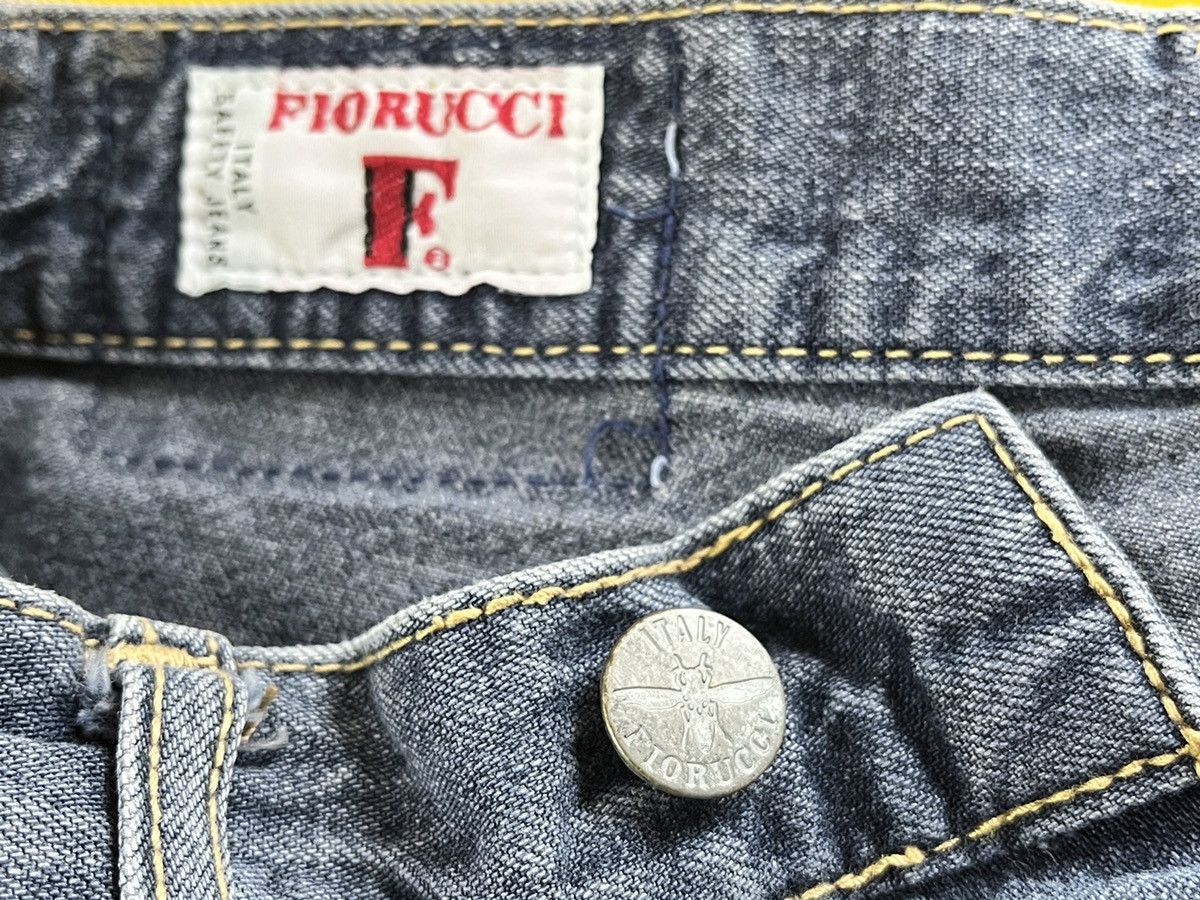 Fiorucci × Vintage BAGGY FIORUCCI ITALY DESIGNER DENIM SAFETY JEANS Size US 28 / EU 44 - 2 Thumbnail