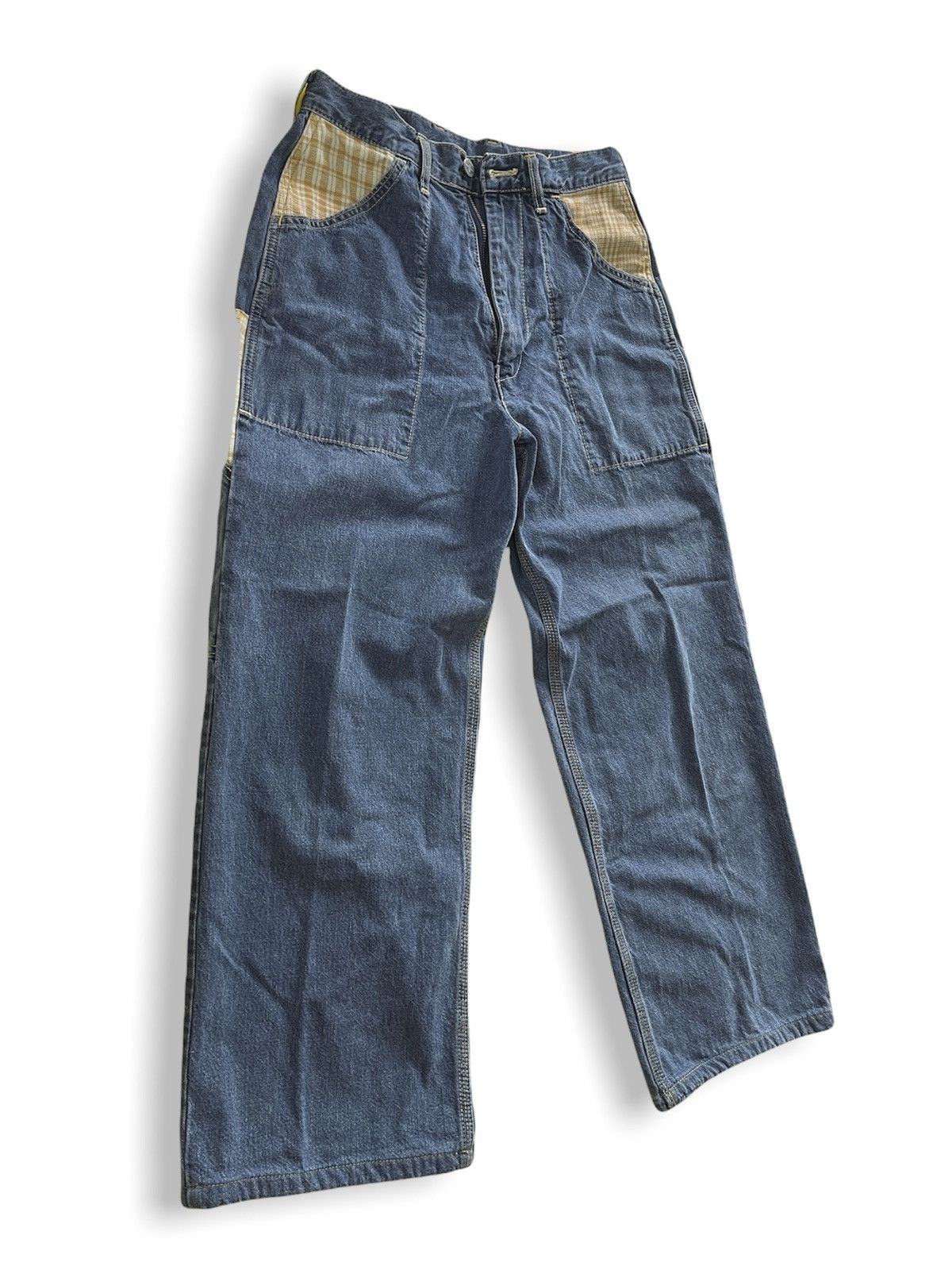 Fiorucci × Vintage BAGGY FIORUCCI ITALY DESIGNER DENIM SAFETY JEANS Size US 28 / EU 44 - 5 Thumbnail