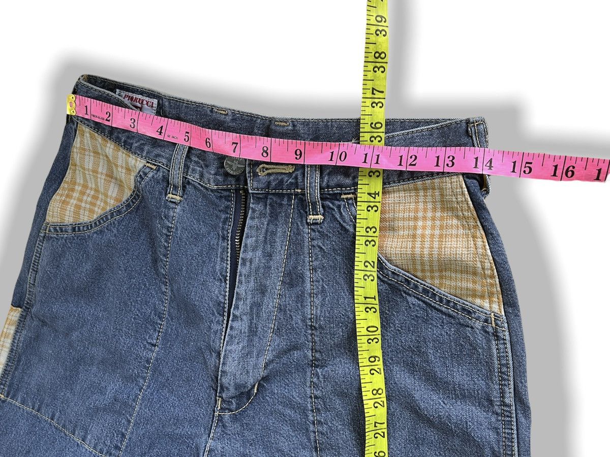 Fiorucci × Vintage BAGGY FIORUCCI ITALY DESIGNER DENIM SAFETY JEANS Size US 28 / EU 44 - 3 Thumbnail