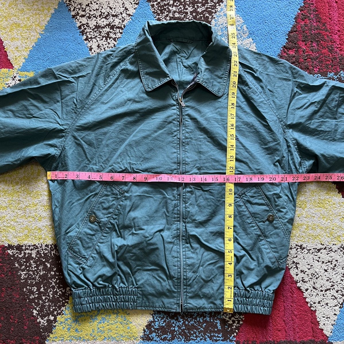 Burberry × Vintage Vintage Burberrys Classic Light Sweater Bomber Jacket Size US M / EU 48-50 / 2 - 2 Thumbnail