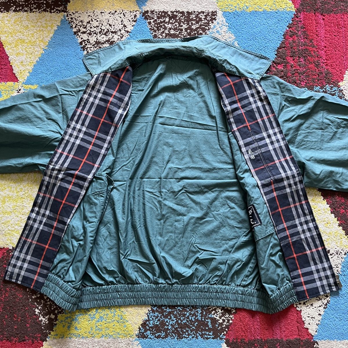 Burberry × Vintage Vintage Burberrys Classic Light Sweater Bomber Jacket Size US M / EU 48-50 / 2 - 9 Thumbnail