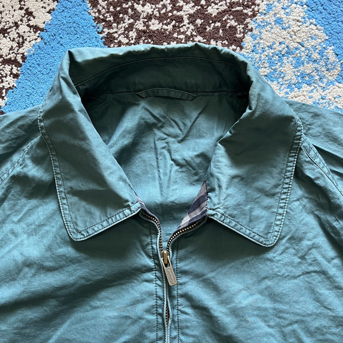 Burberry × Vintage Vintage Burberrys Classic Light Sweater Bomber Jacket Size US M / EU 48-50 / 2 - 5 Thumbnail