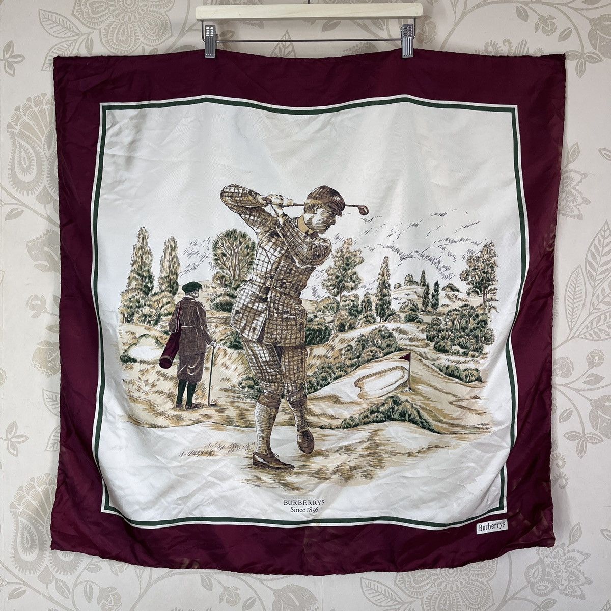 Burberry × Vintage Pure Silk Burberrys Scarves Full Print Vintage Size ONE SIZE - 1 Thumbnail