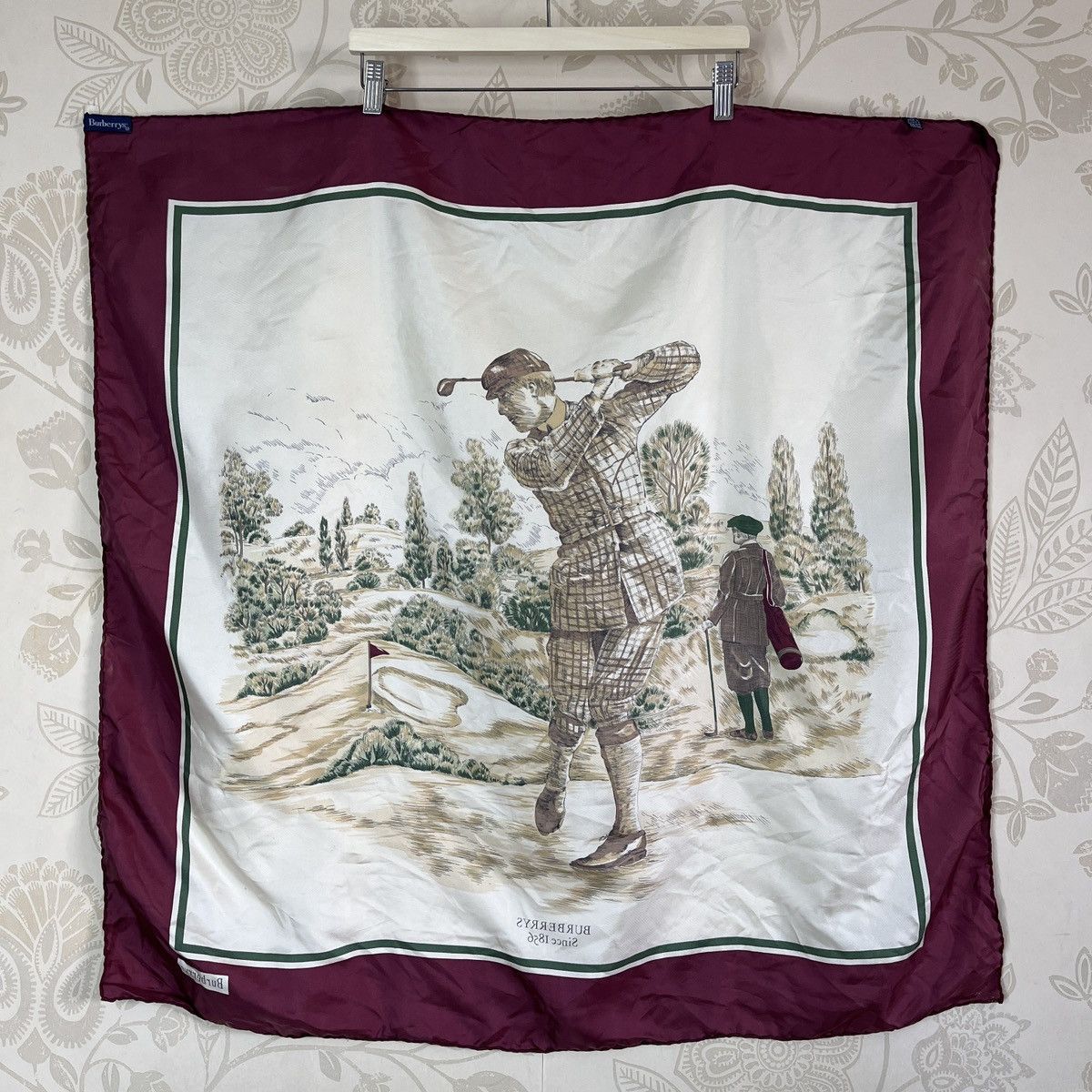 Burberry × Vintage Pure Silk Burberrys Scarves Full Print Vintage Size ONE SIZE - 13 Thumbnail