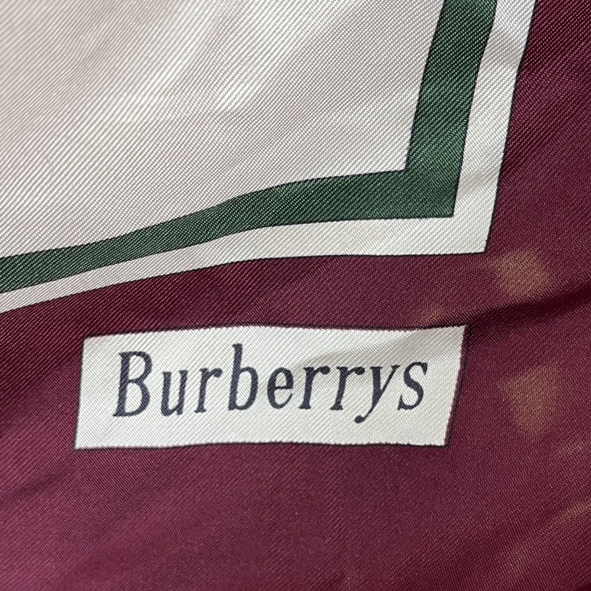 Burberry × Vintage Pure Silk Burberrys Scarves Full Print Vintage Size ONE SIZE - 12 Thumbnail