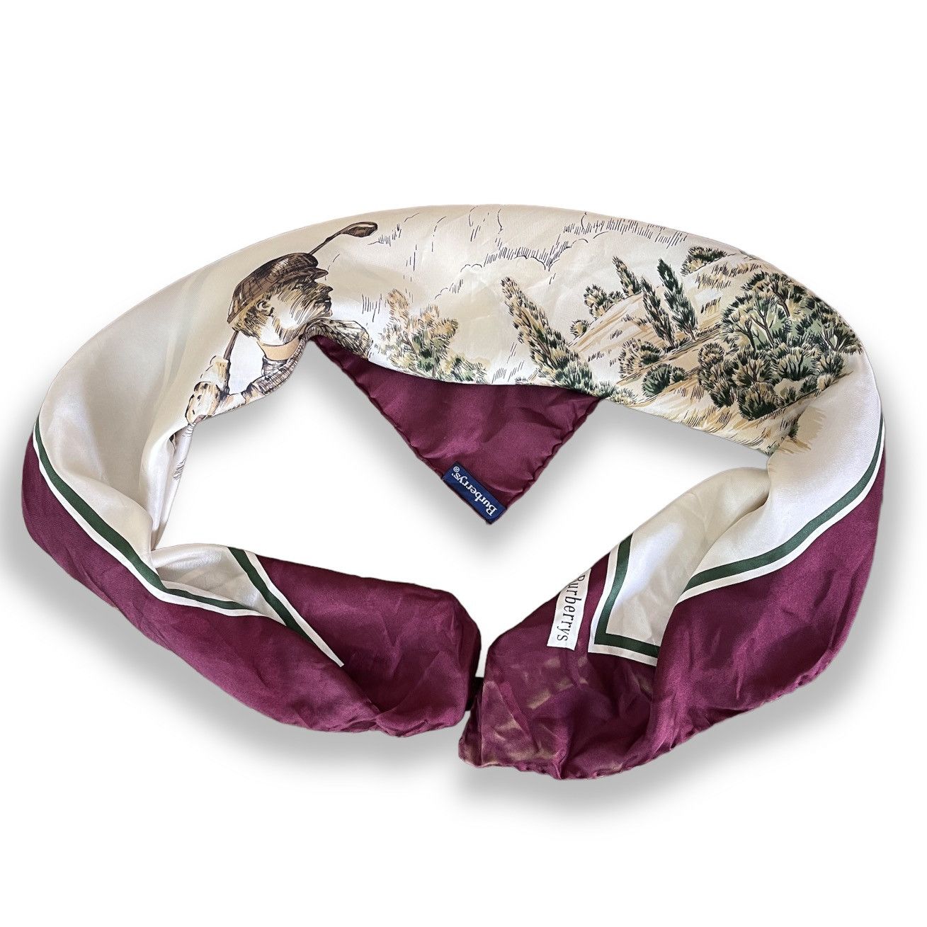 Burberry × Vintage Pure Silk Burberrys Scarves Full Print Vintage Size ONE SIZE - 19 Thumbnail