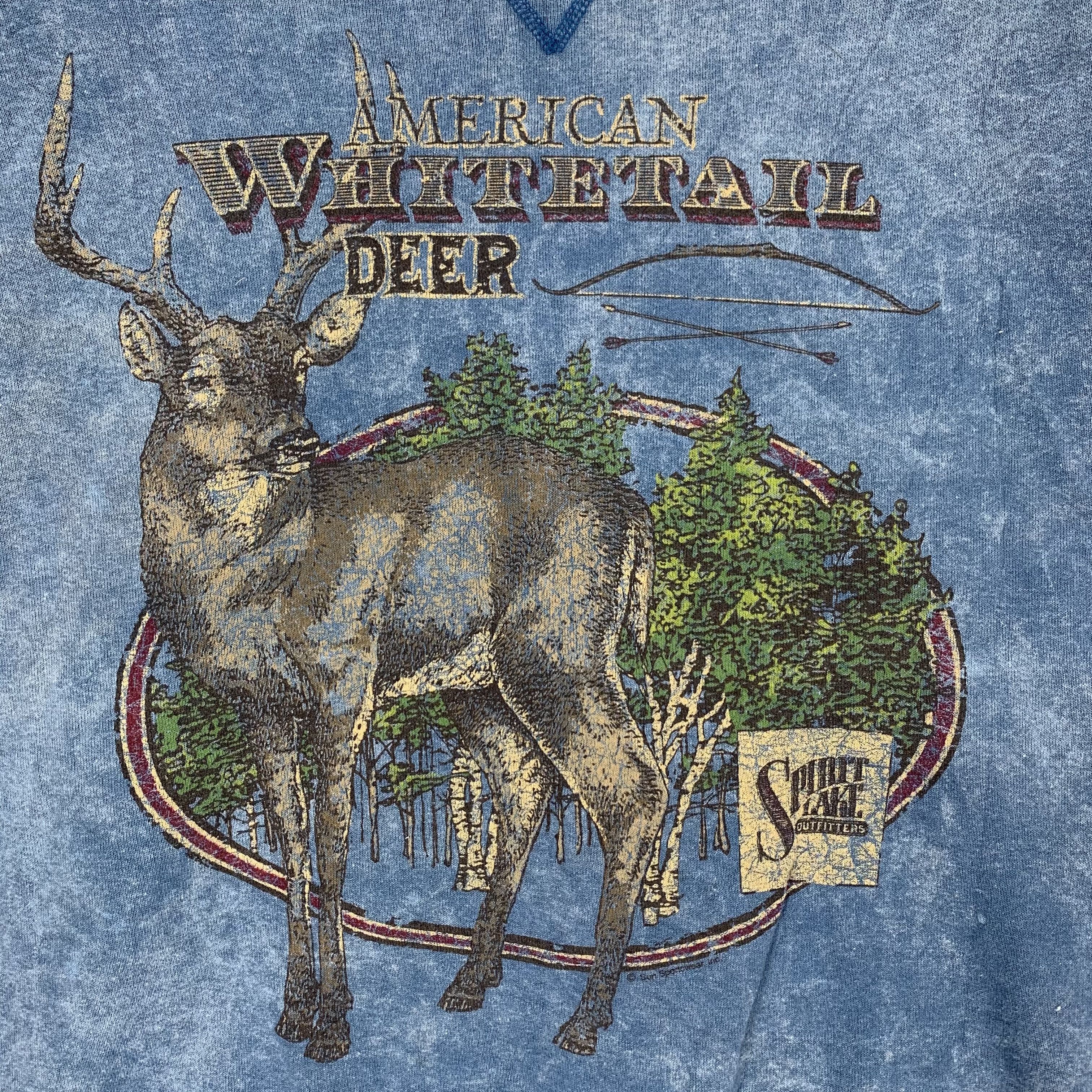 Vintage American Whitetail Deer Tie Dye Sweatshirts #2894-112 Size US L / EU 52-54 / 3 - 3 Thumbnail