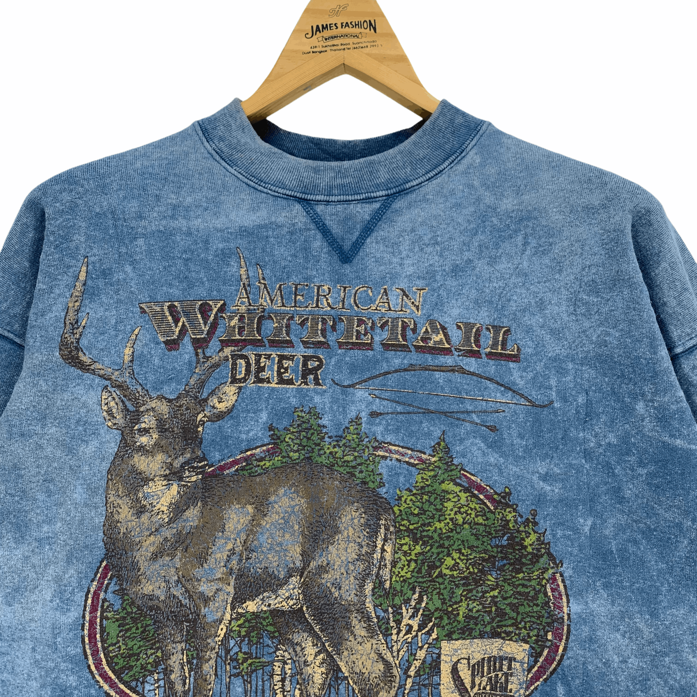 Vintage American Whitetail Deer Tie Dye Sweatshirts #2894-112 Size US L / EU 52-54 / 3 - 2 Thumbnail