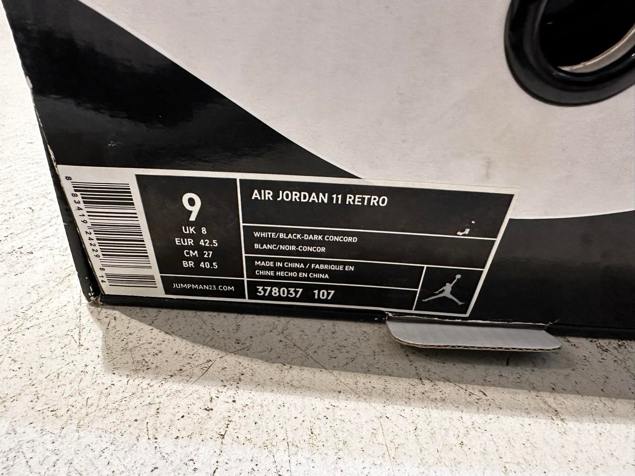Jordan Brand Air Jordan 11 Retro Concord 378037-100 US 9 EU 42.5 Size US 9 / EU 42 - 8 Thumbnail