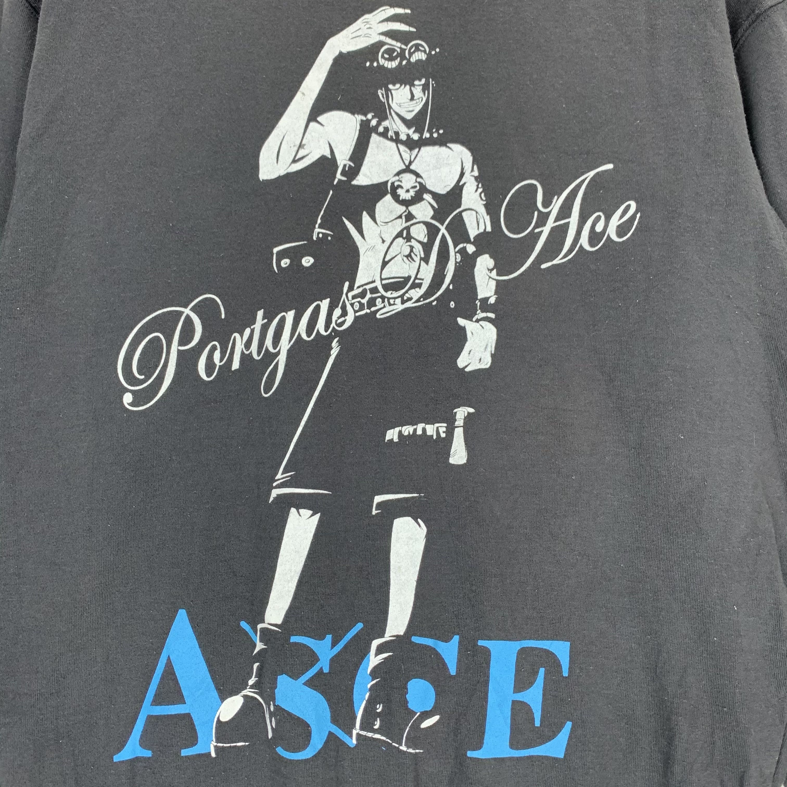 Japanese Brand One Piece PORTGAS D ACE Big Logo Sweatshirts #2976-112 Size US L / EU 52-54 / 3 - 3 Thumbnail