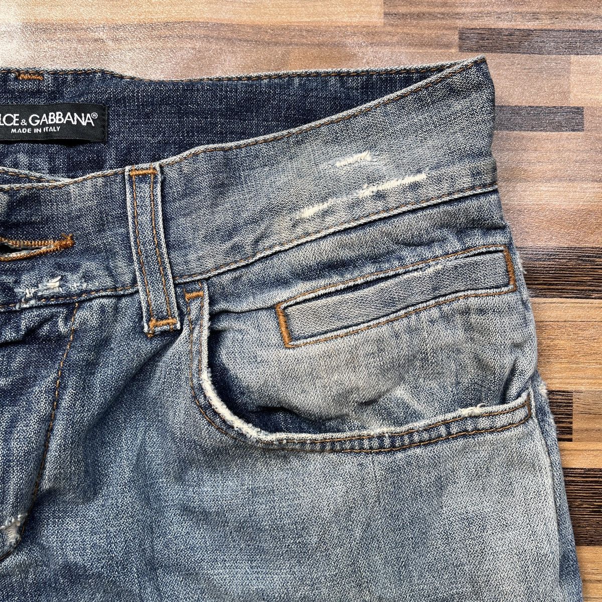 Dolce & Gabbana × Vintage Distressed Dolce & Gabbana Vintage Made In Italy Size US 30 / EU 46 - 12 Thumbnail