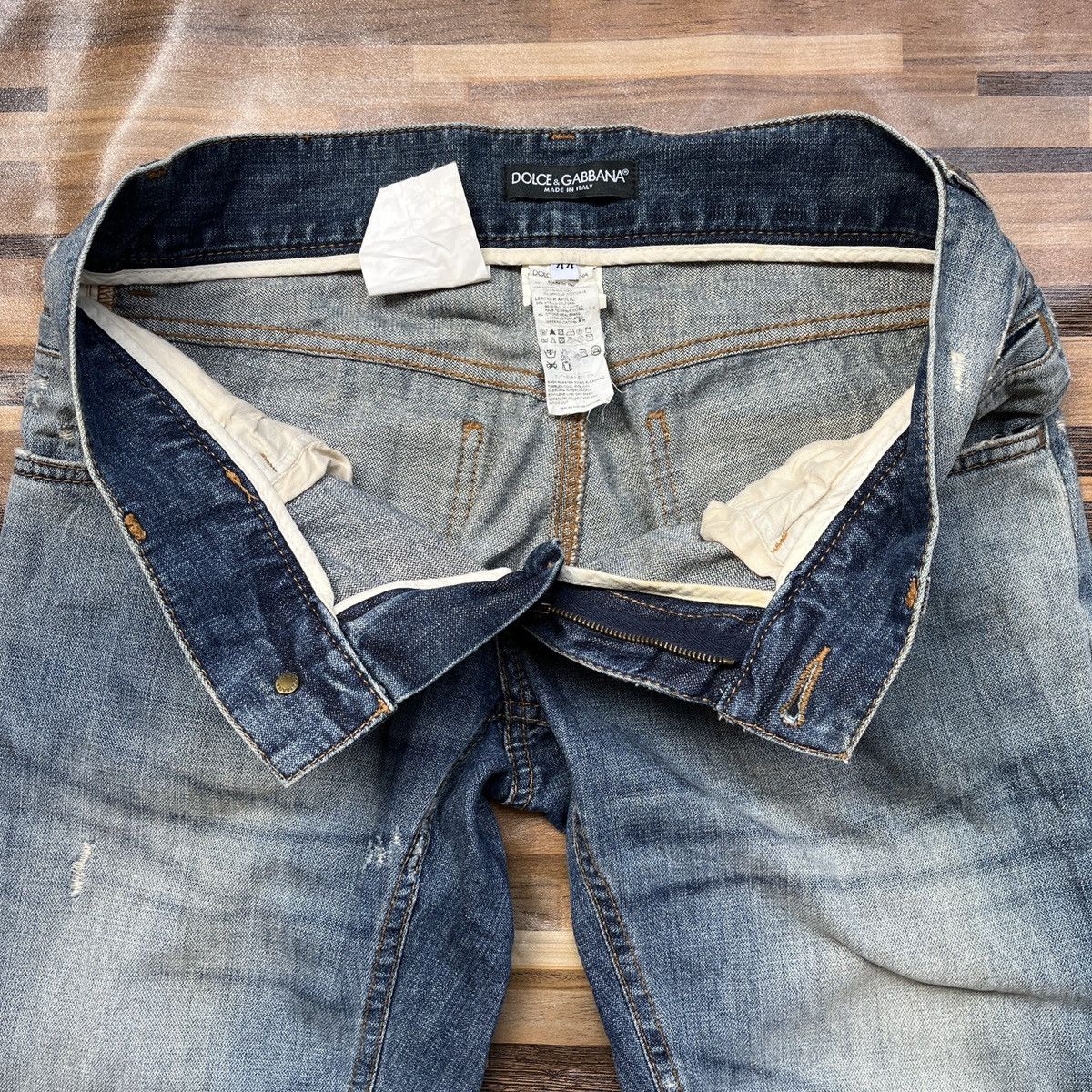Dolce & Gabbana × Vintage Distressed Dolce & Gabbana Vintage Made In Italy Size US 30 / EU 46 - 9 Thumbnail