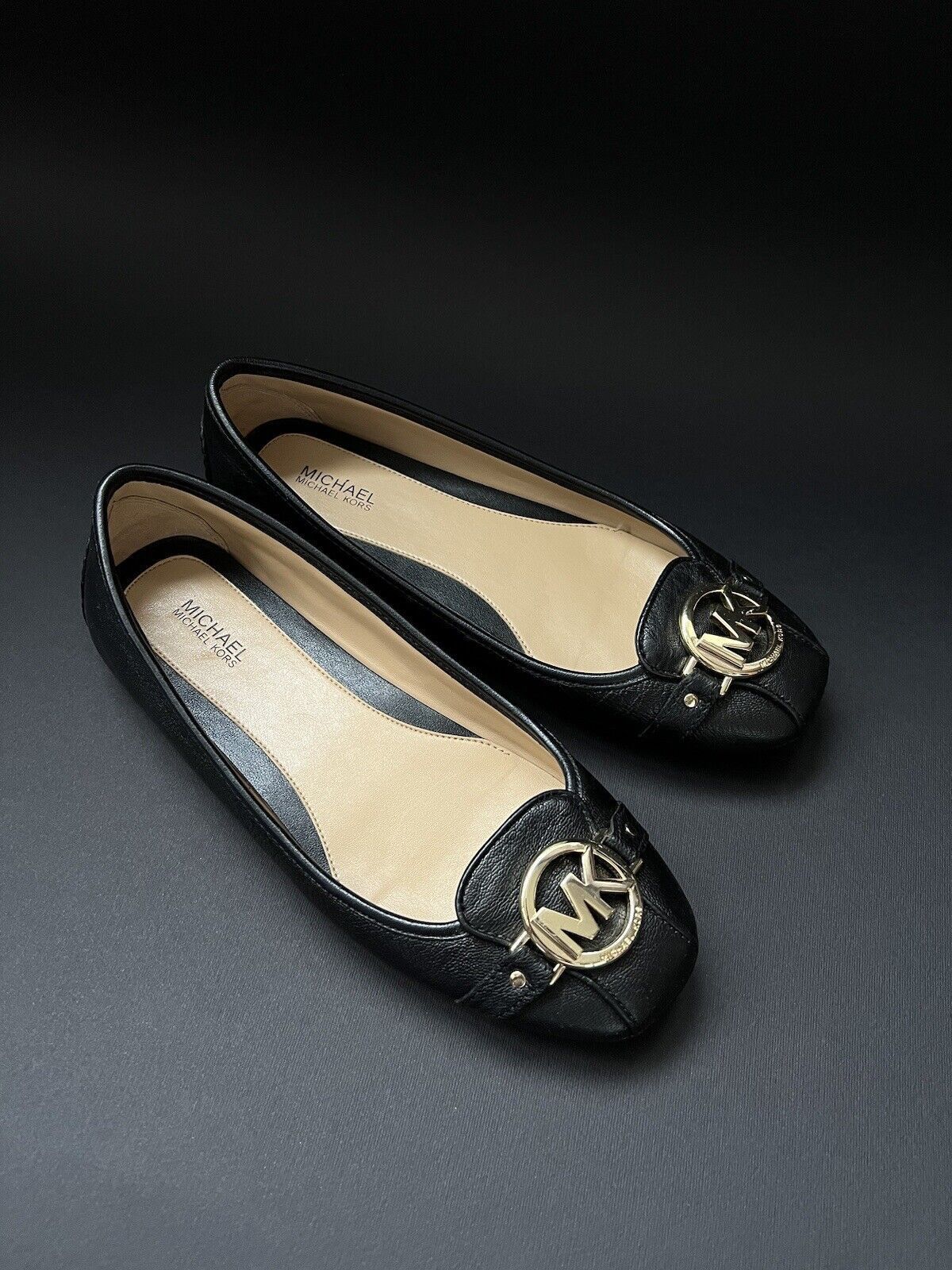 Michael Kors Michael Kors Black Leather Ballet Flats Size 7.5M/EU 38 Size US 8 / IT 38 - 2 Thumbnail