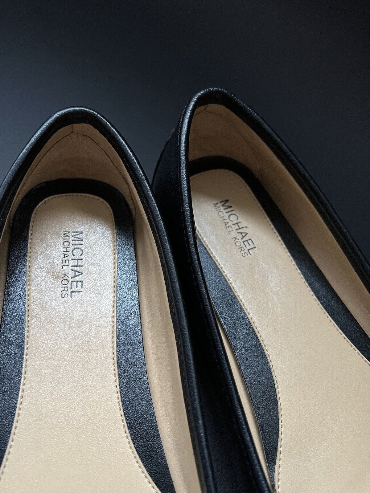 Michael Kors Michael Kors Black Leather Ballet Flats Size 7.5M/EU 38 Size US 8 / IT 38 - 4 Thumbnail