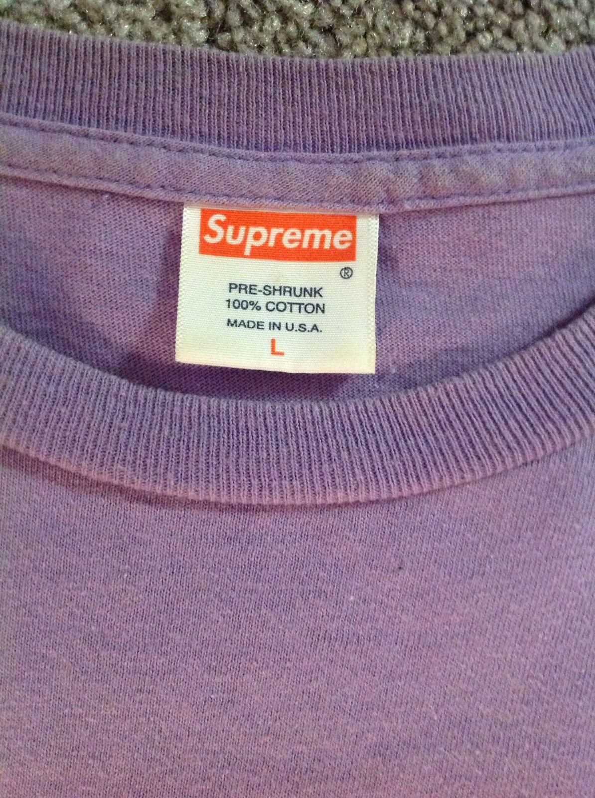 Supreme Supreme Team NY Showbiz Purple tee size L Size US L / EU 52-54 / 3 - 4 Thumbnail