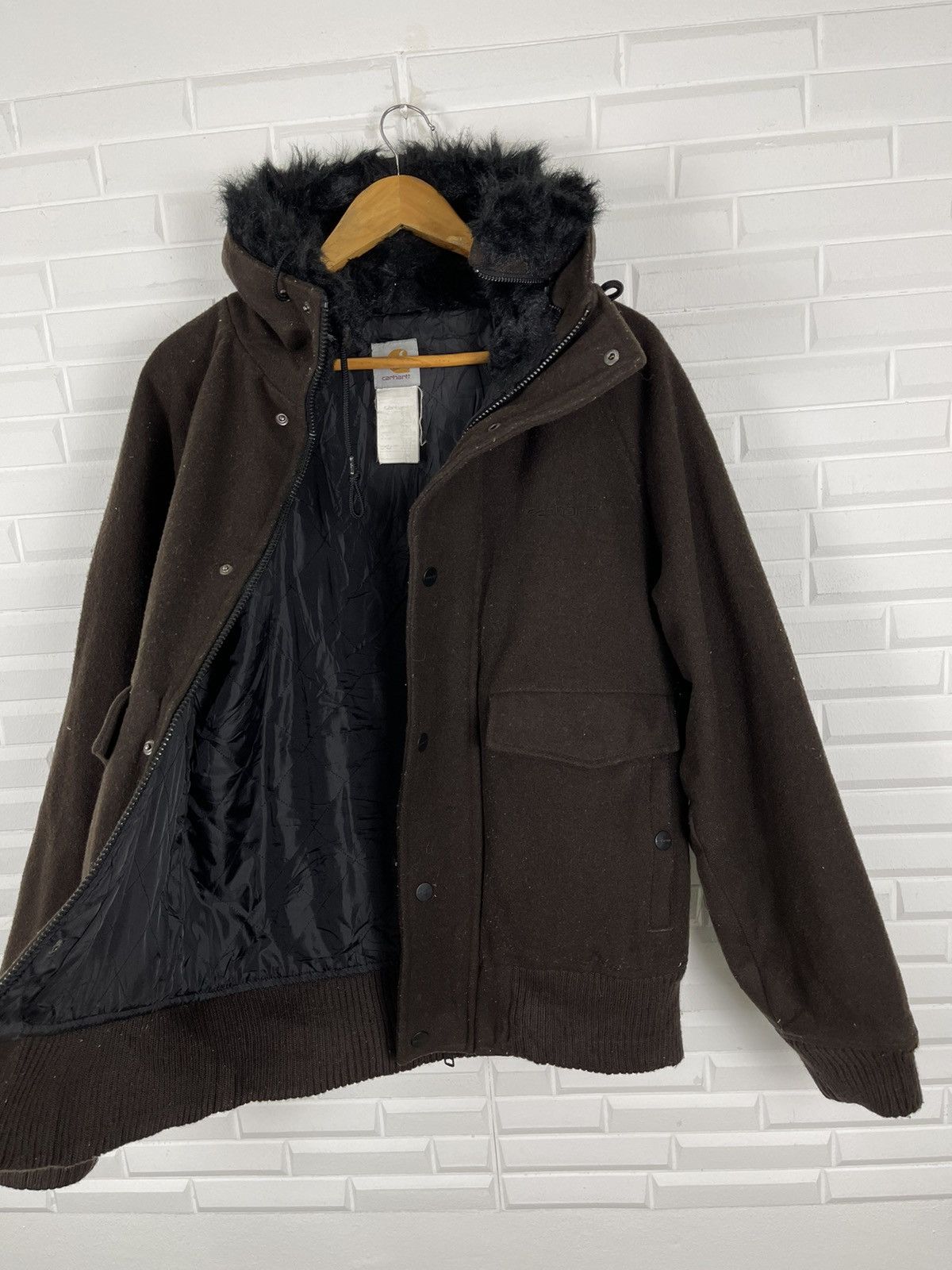 Carhartt ☃️WINTER SALE🔥 FUR HOODIES CARHARTT WOOL BLANKET JACKET Size US M / EU 48-50 / 2 - 4 Thumbnail