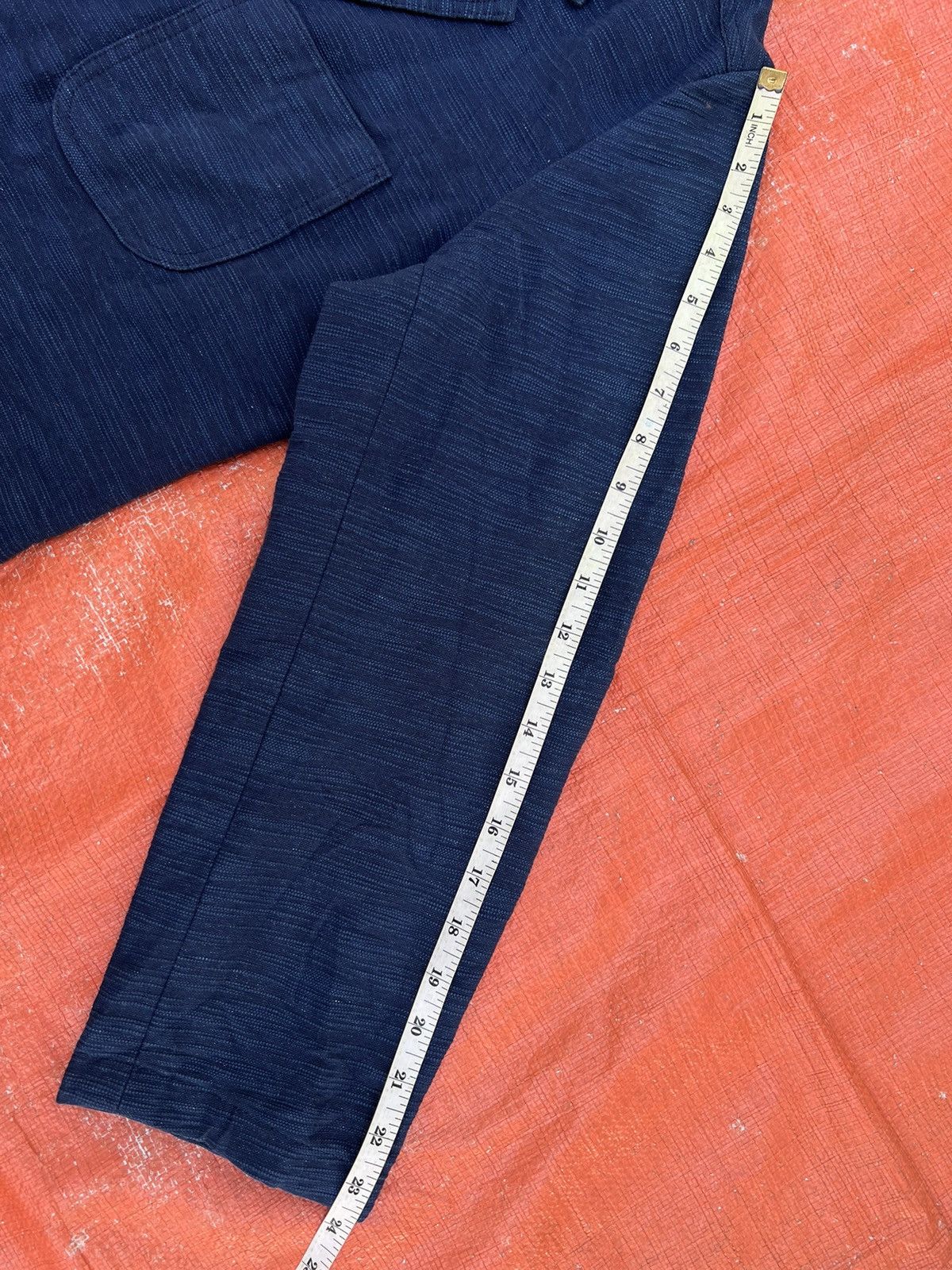 Indigo 🔥Vintage Rare 🔥Blue Indigo Natural Dye Jacket Coat Size 40L - 11 Thumbnail