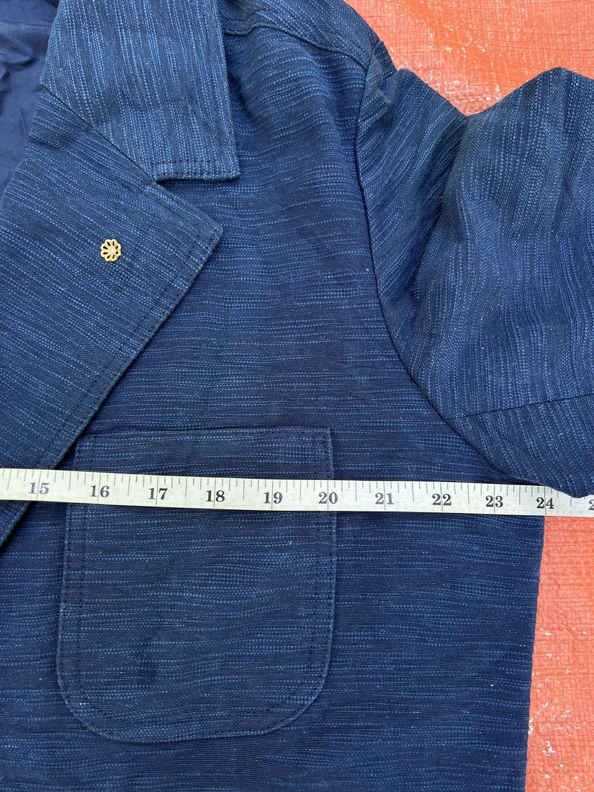 Indigo 🔥Vintage Rare 🔥Blue Indigo Natural Dye Jacket Coat Size 40L - 8 Thumbnail