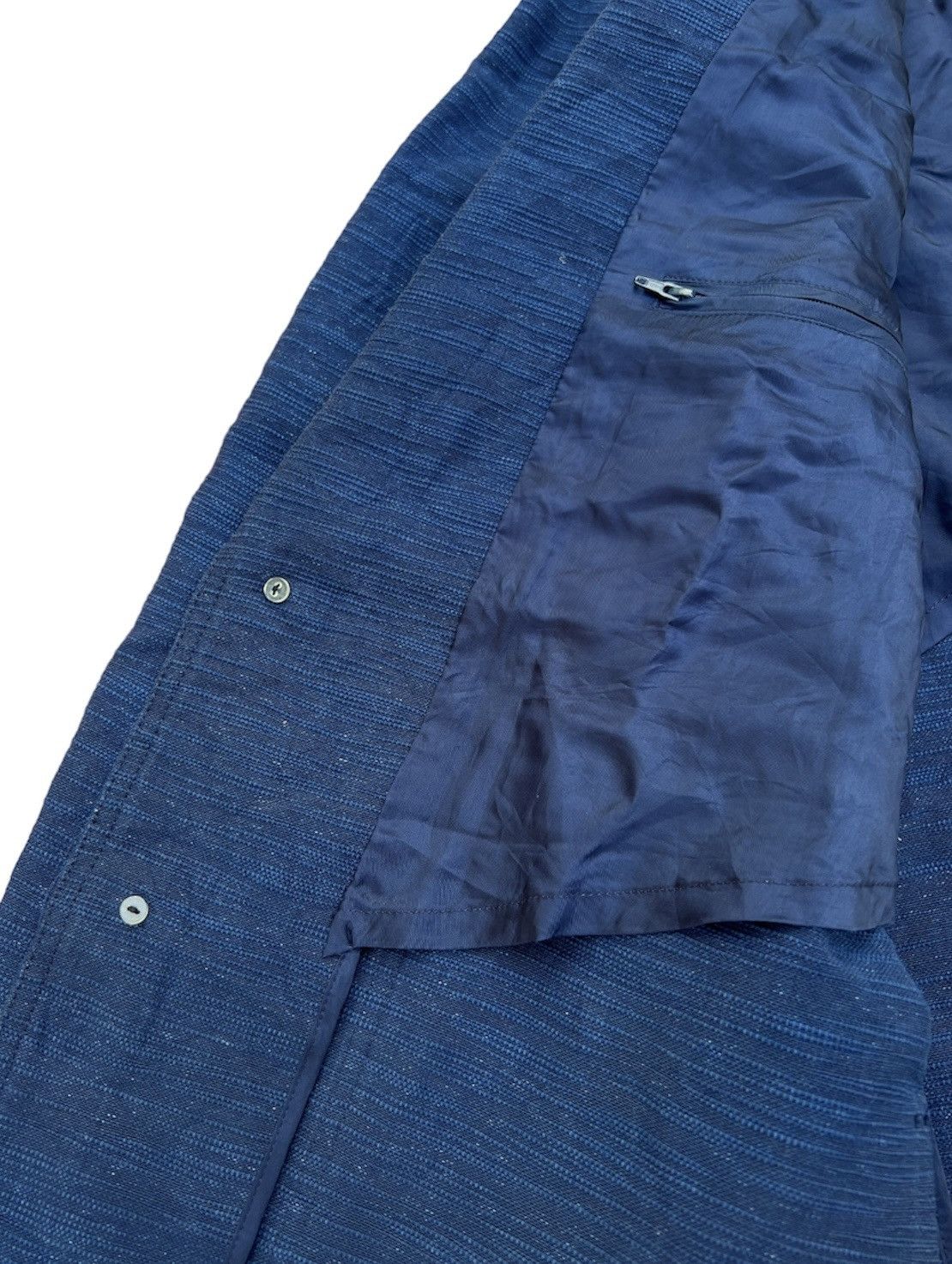 Indigo 🔥Vintage Rare 🔥Blue Indigo Natural Dye Jacket Coat Size 40L - 5 Thumbnail