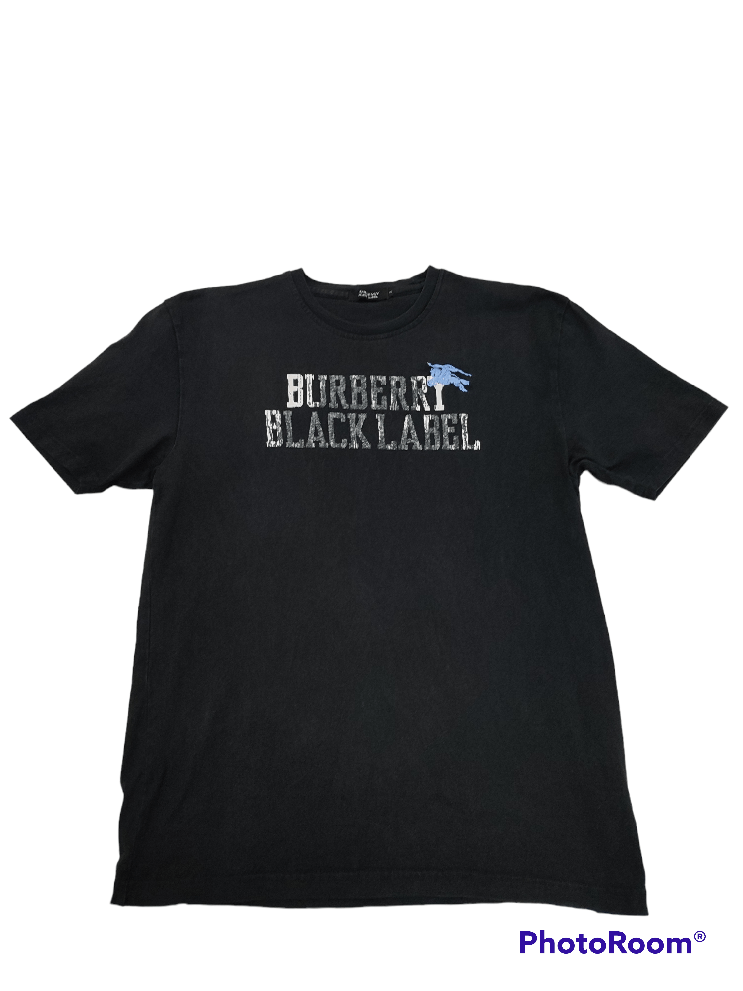 image of Black Label x Burberry End Year Vintage Burberry Black Lable Tee, Men's (Size Medium)