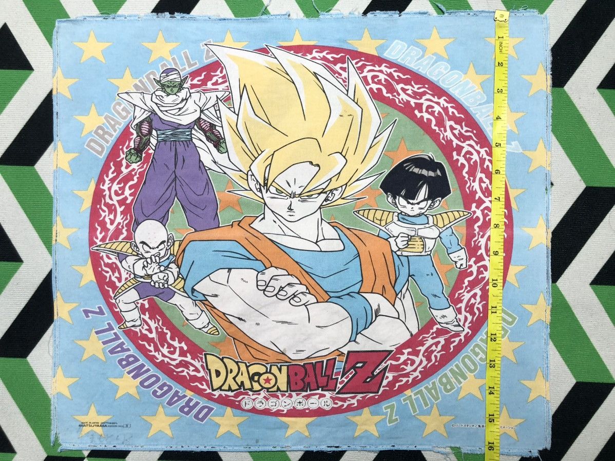 Cartoon Network × Japanese Brand × Vintage Vintage DRAGON BALL Z MATSUYAMA Bandana/ Handkerchief Size ONE SIZE - 4 Thumbnail