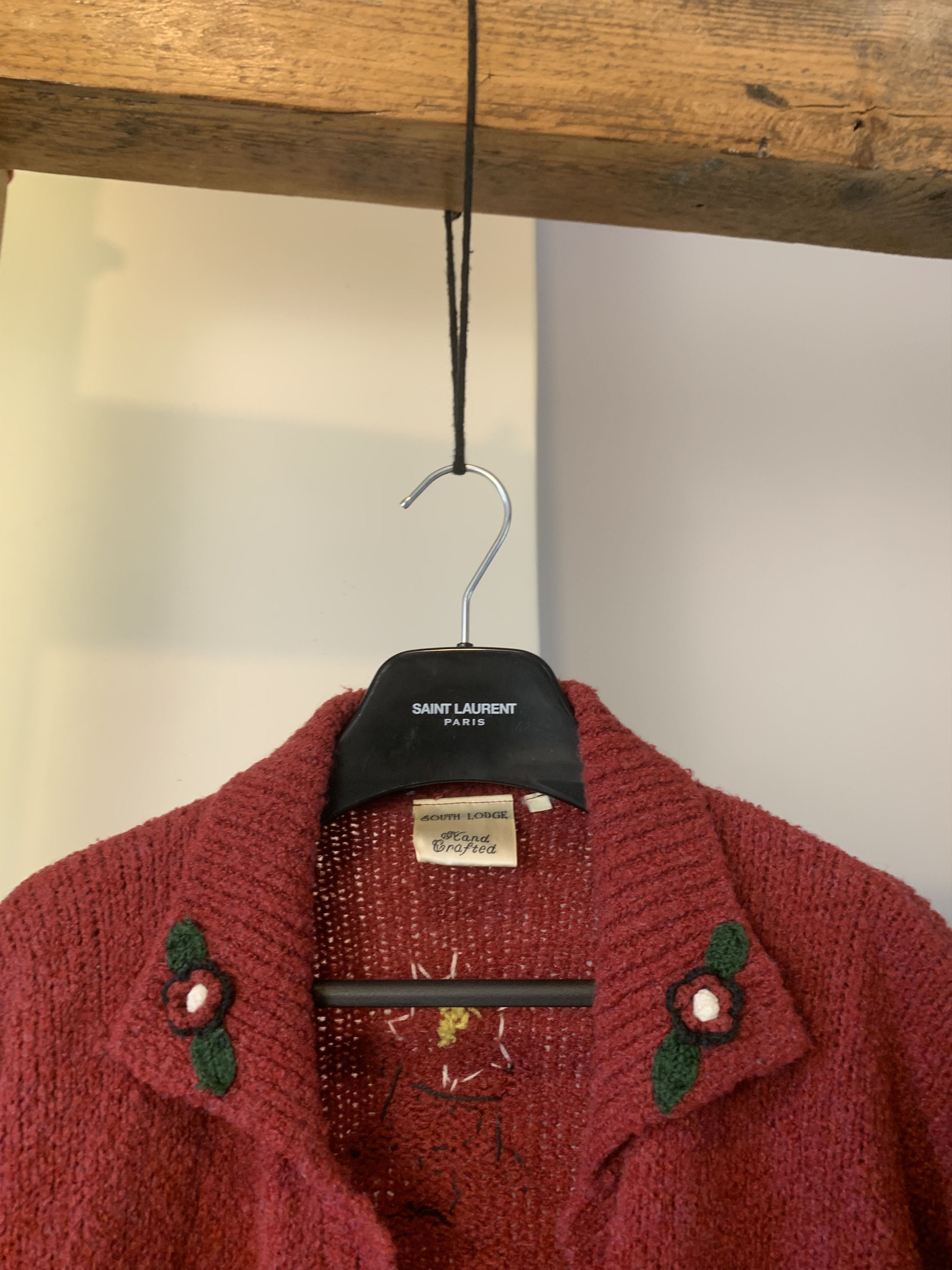 Vintage 90s Cute Christmas Flower Embroidered Cardigan Size US L / EU 52-54 / 3 - 3 Thumbnail
