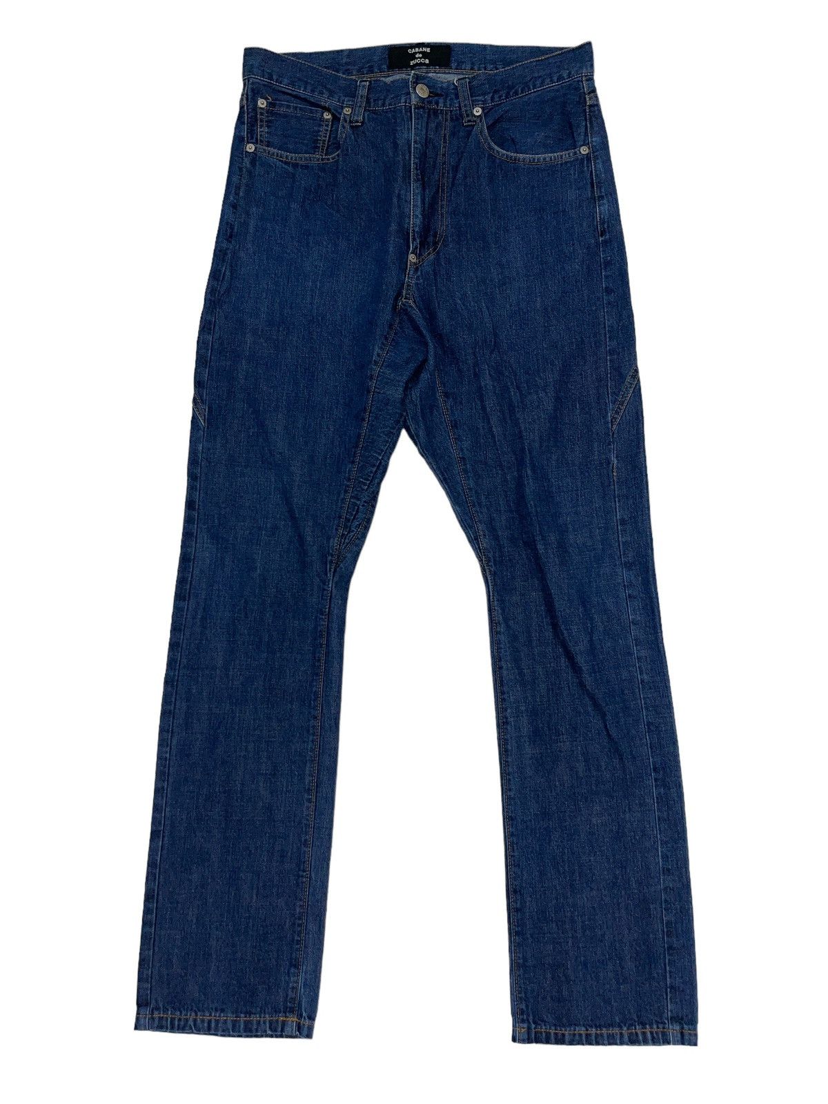 Image of Cabane De Zucca x Issey Miyake Cabana De Zucca By Issey Miyake Denim Jeans in Indigo (Size 33)