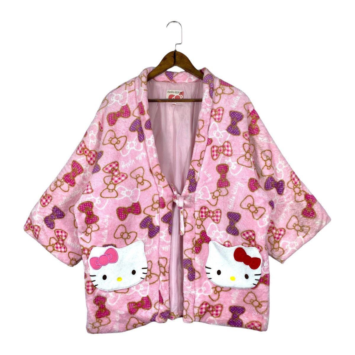 Cartoon Network Hello Kitty Kimono Fluffy Puffer Cardigan Size M / US 6-8 / IT 42-44 - 2 Thumbnail