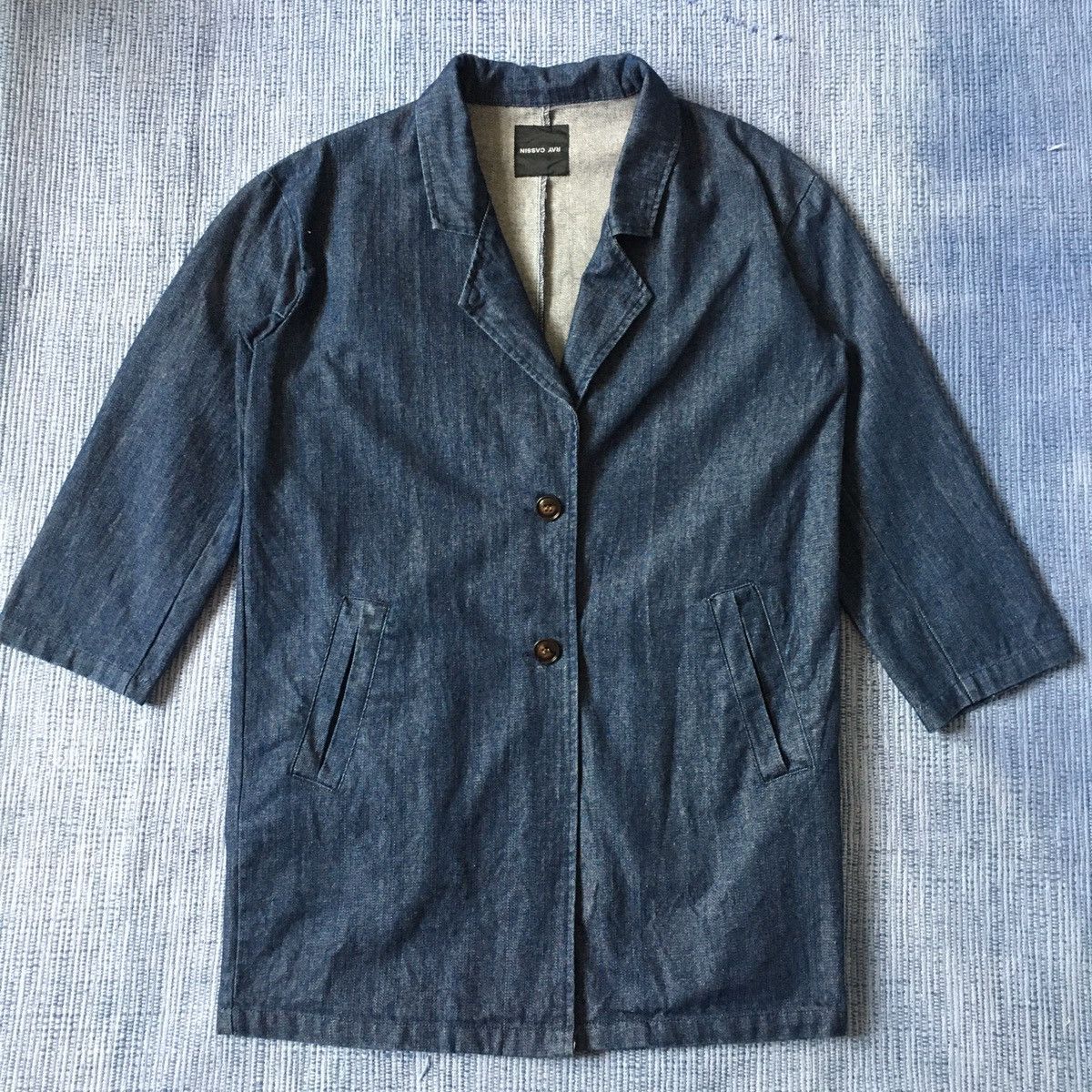 Japanese Brand × Vintage ray cassin long denim jacket Size M / US 6-8 / IT 42-44 - 1 Thumbnail