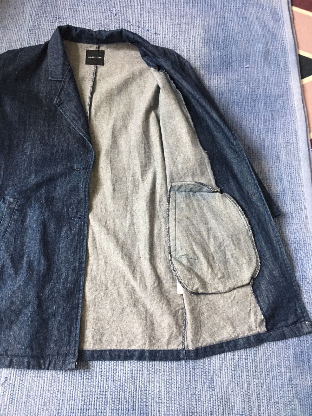 Japanese Brand × Vintage ray cassin long denim jacket Size M / US 6-8 / IT 42-44 - 2 Thumbnail