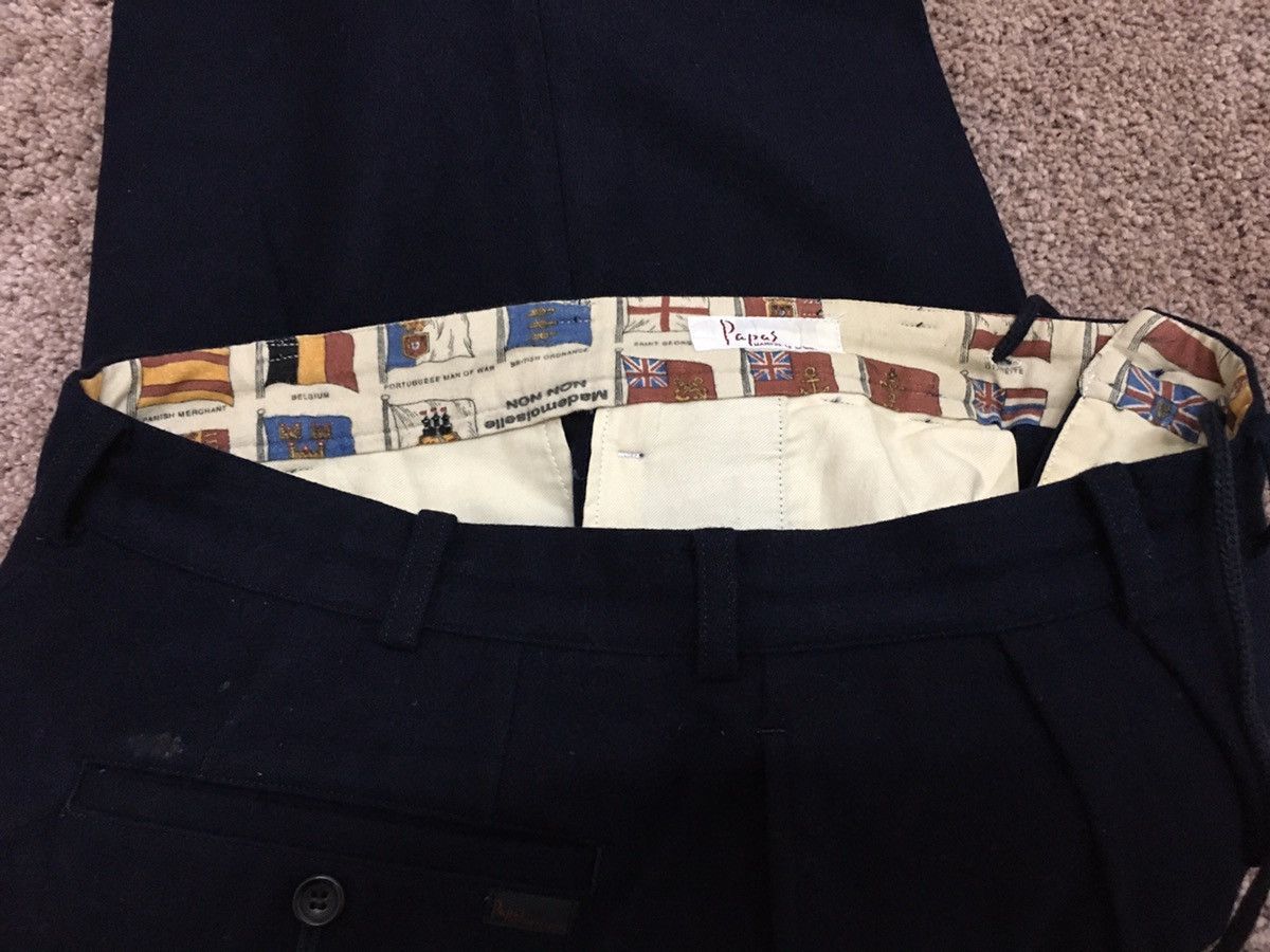 Japanese Brand × Mademoiselle Non Non papas wool trouser Size US 32 / EU 48 - 4 Thumbnail