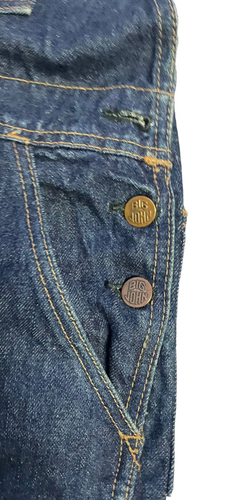 Big John × Vintage Vintage Big John Denim Overall Size US 33 - 3 Thumbnail
