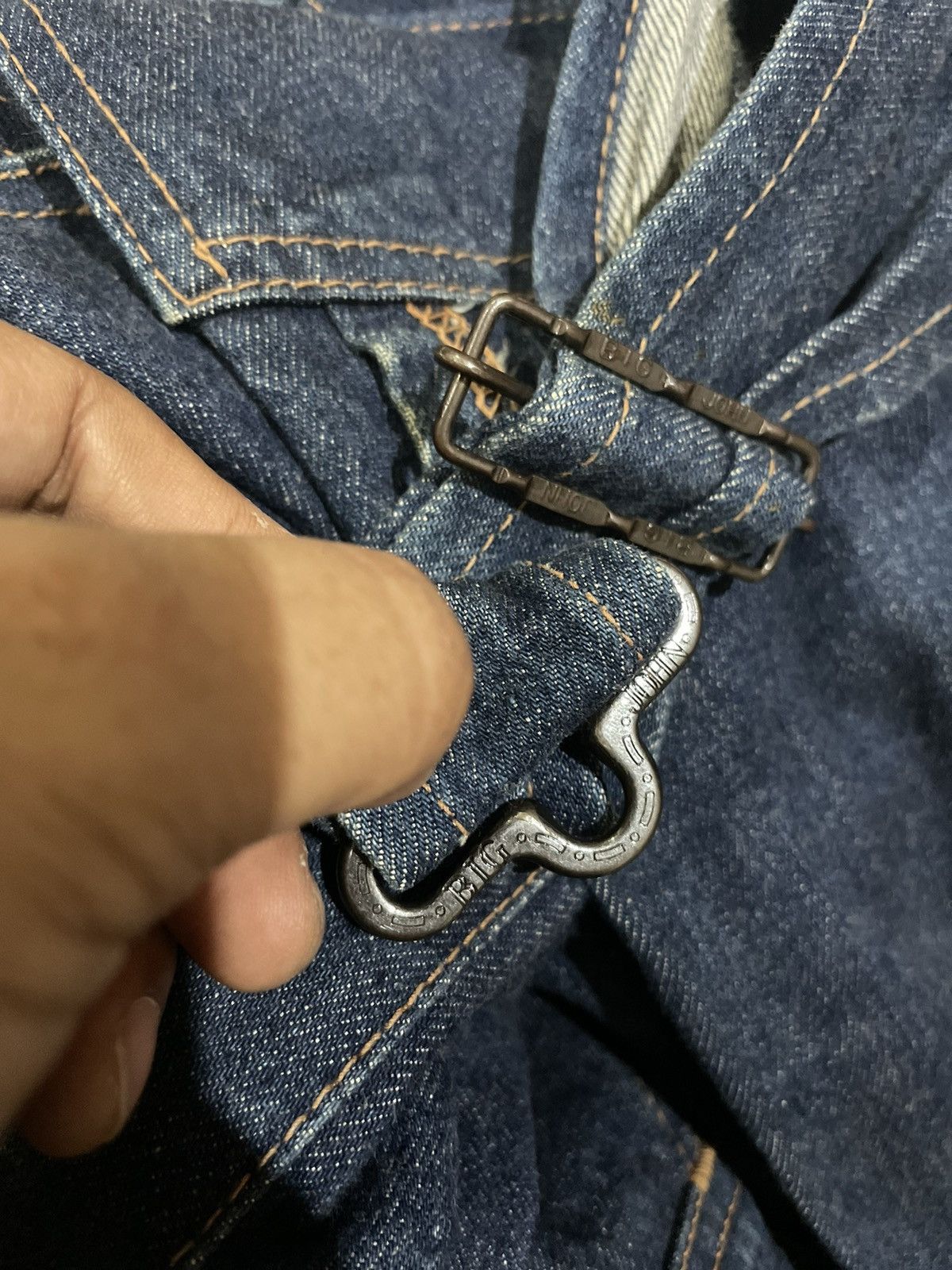 Big John × Vintage Vintage Big John Denim Overall Size US 33 - 12 Thumbnail
