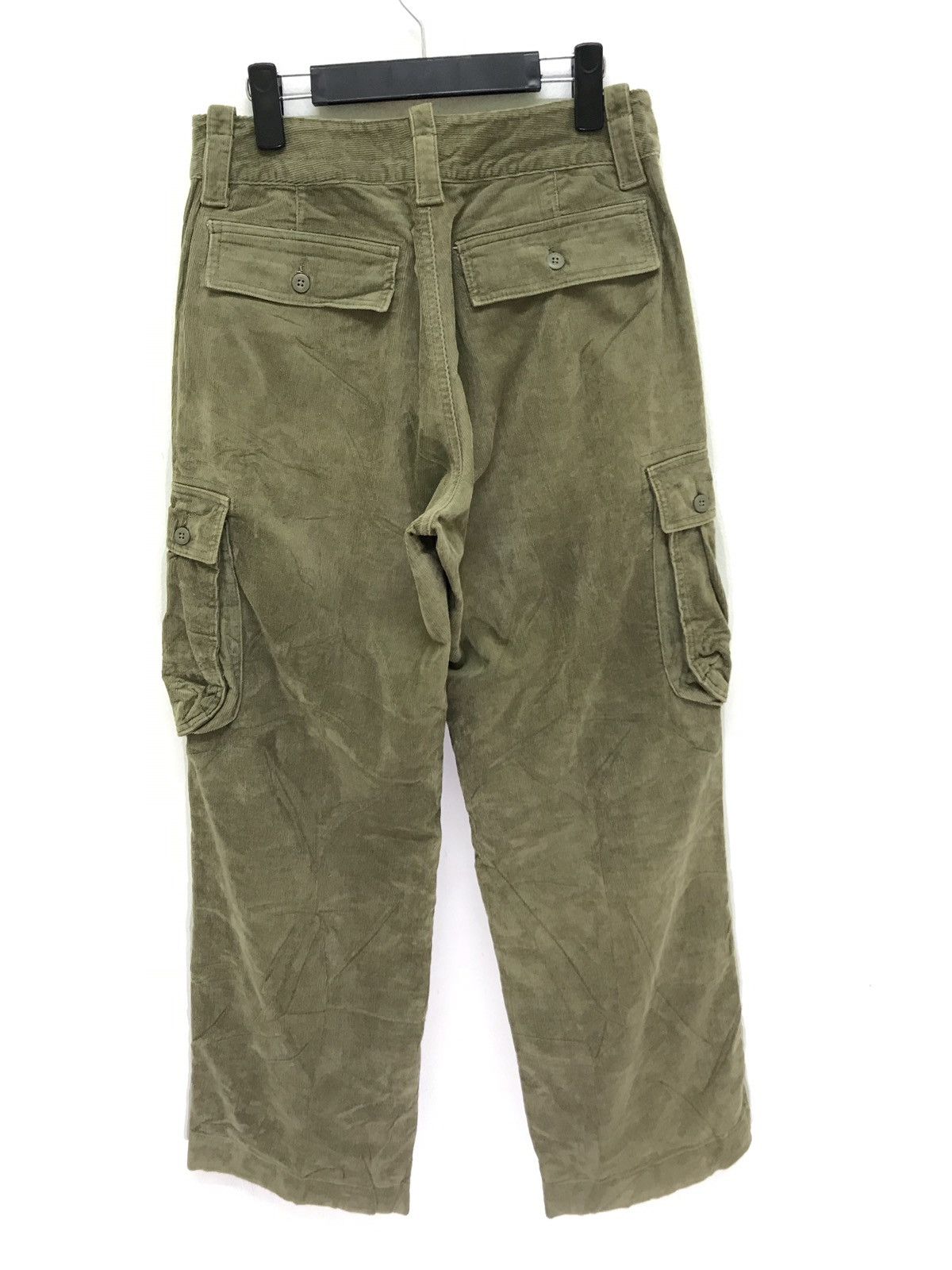 Japanese Brand Wide Baggy Sunny Cloud Cargo Pant Corduroy 3🟦9 Size US 30 / EU 46 - 5 Thumbnail