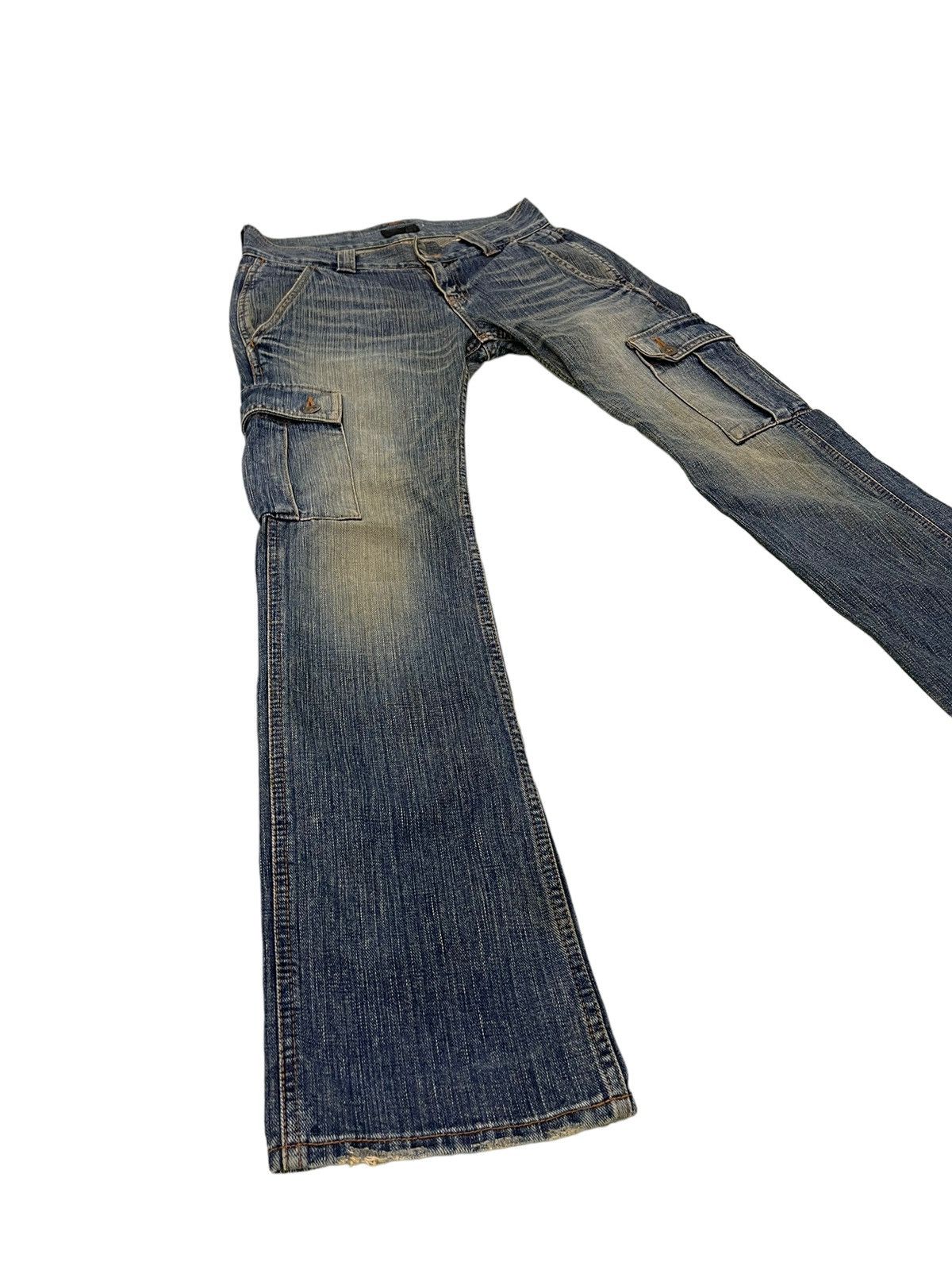Beams Plus Flare Jeans Cargo Beams Low Rise Slim Boot Cut 1🟦5 Size US 29 - 1 Thumbnail