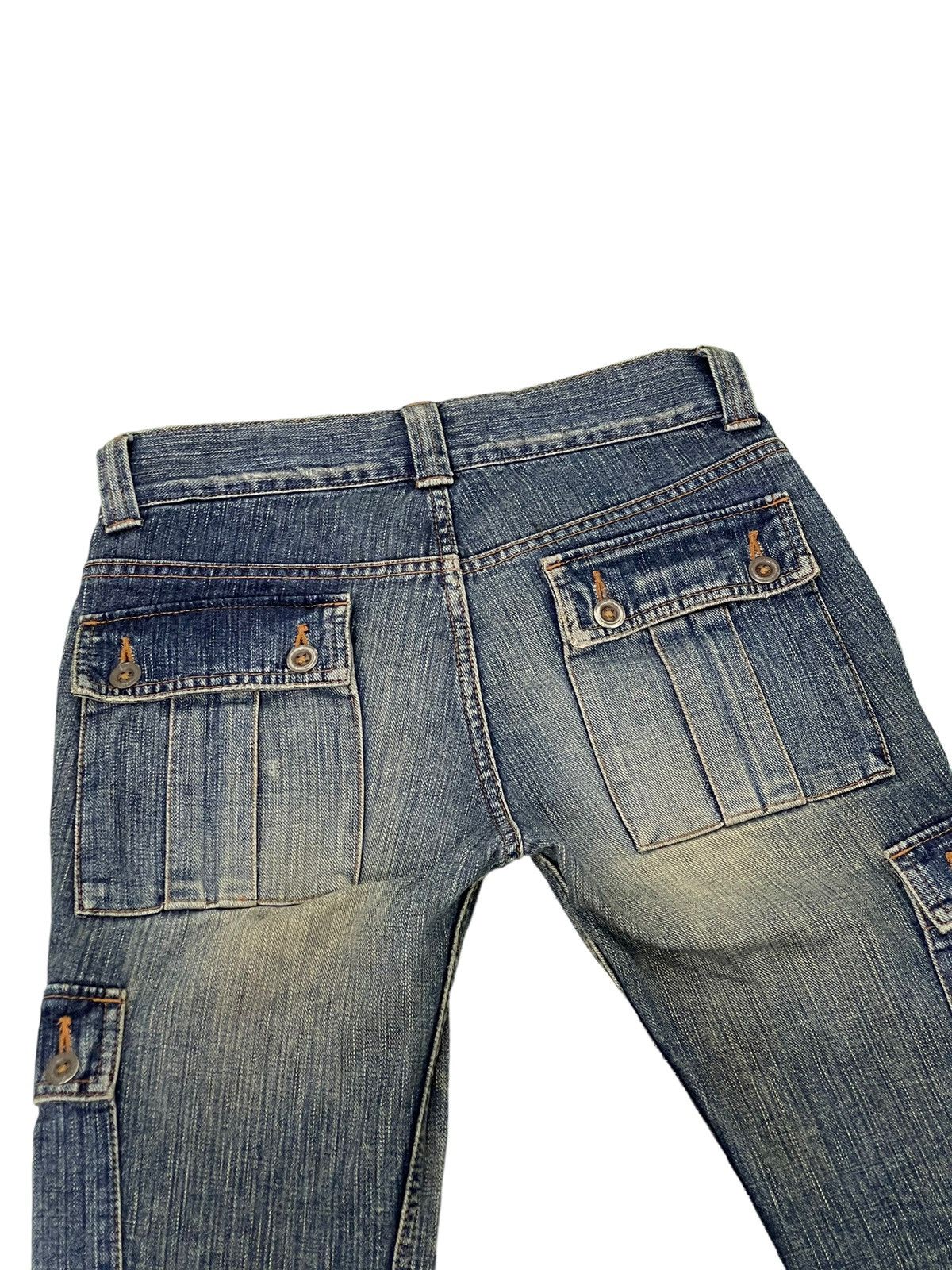 Beams Plus Flare Jeans Cargo Beams Low Rise Slim Boot Cut 1🟦5 Size US 29 - 18 Thumbnail