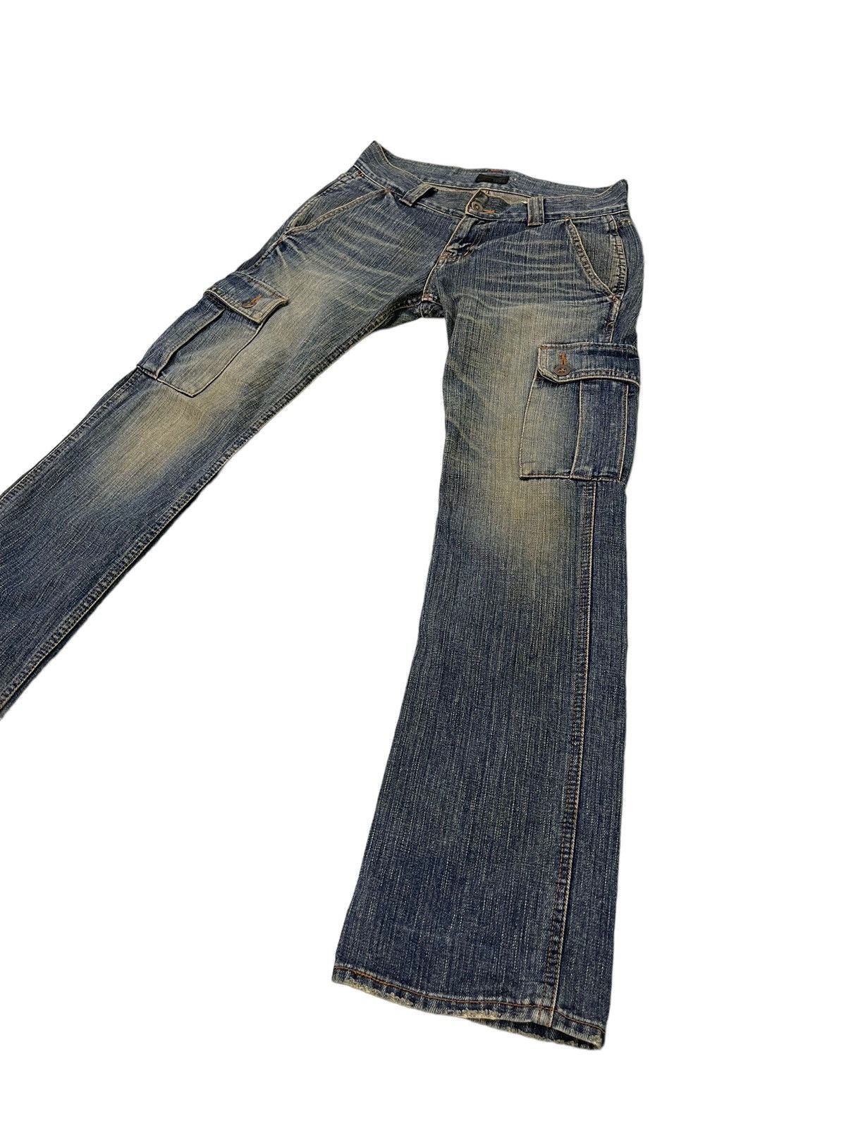 Beams Plus Flare Jeans Cargo Beams Low Rise Slim Boot Cut 1🟦5 Size US 29 - 3 Thumbnail