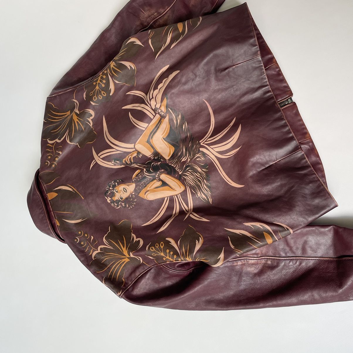 Prada A/W 14 Hawaiian Print Leather Jacket Size S / US 4 / IT 40 - 19 Thumbnail