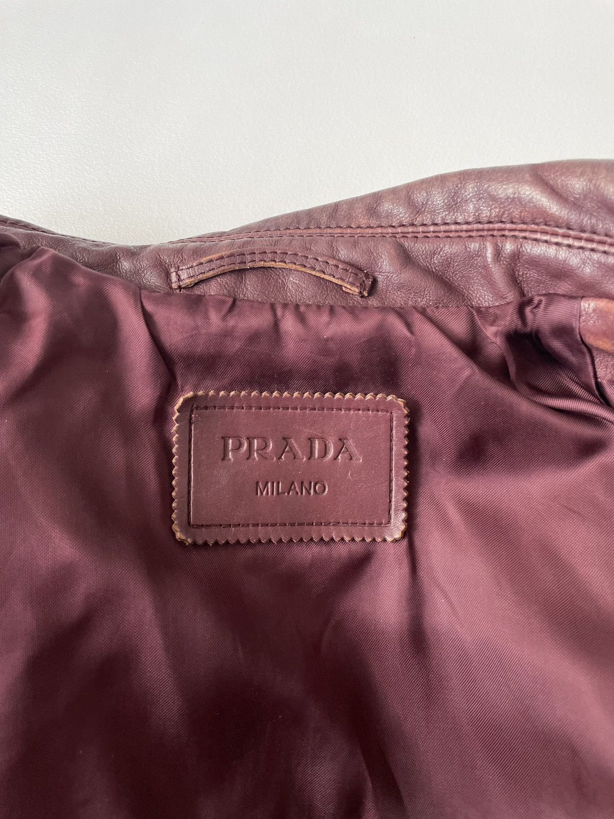 Prada A/W 14 Hawaiian Print Leather Jacket Size S / US 4 / IT 40 - 5 Thumbnail